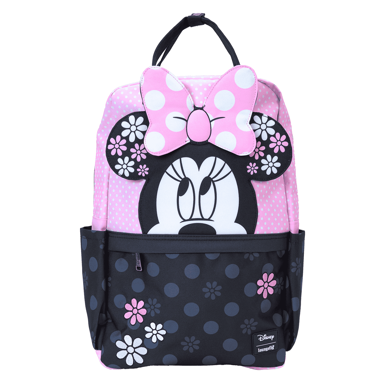 Loungefly Multicolor Minnie Mouse Floral Rock The Dots Full-Size Backpack