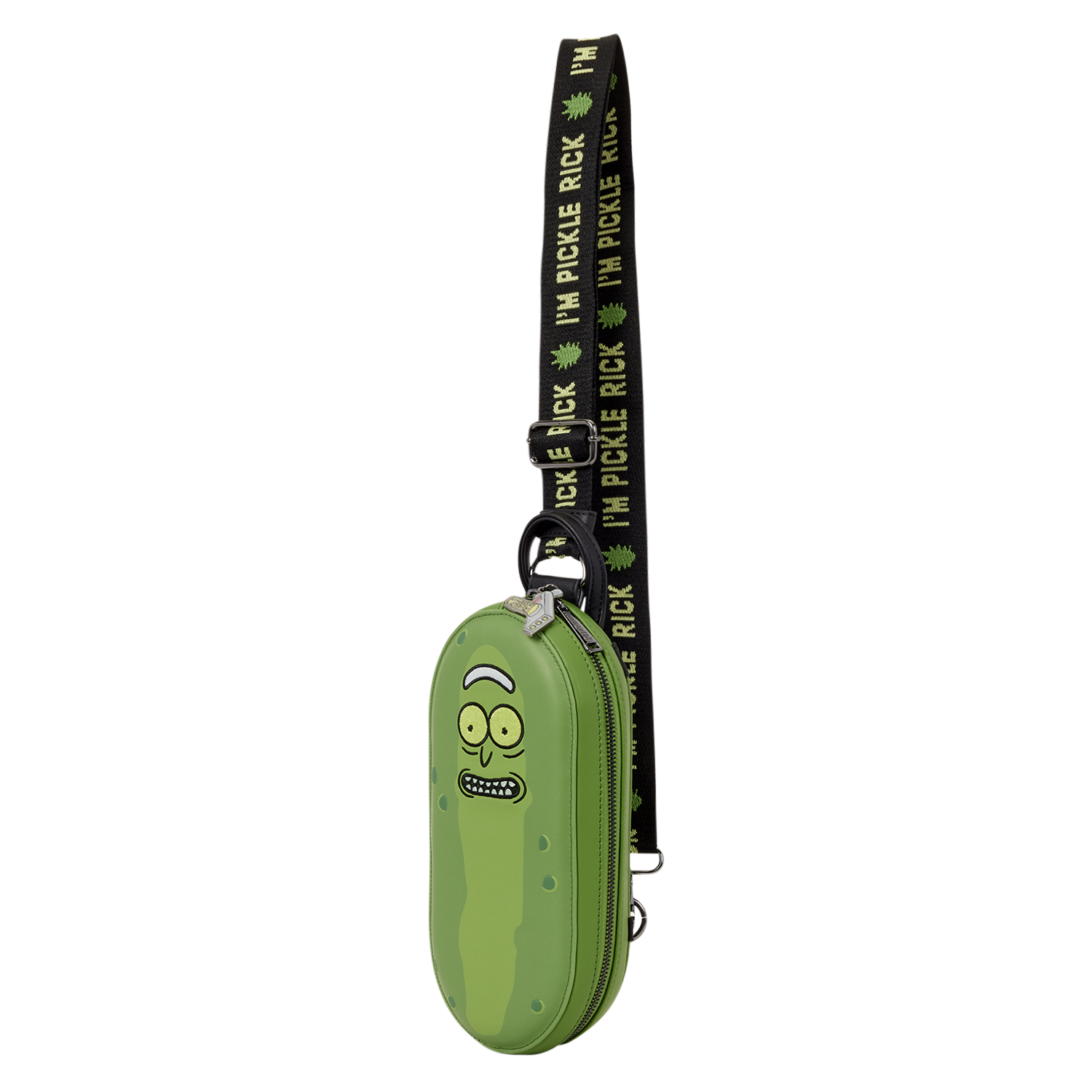 Rick and Morty Pickle Rick Sling Crossbody Bag | Loungefly