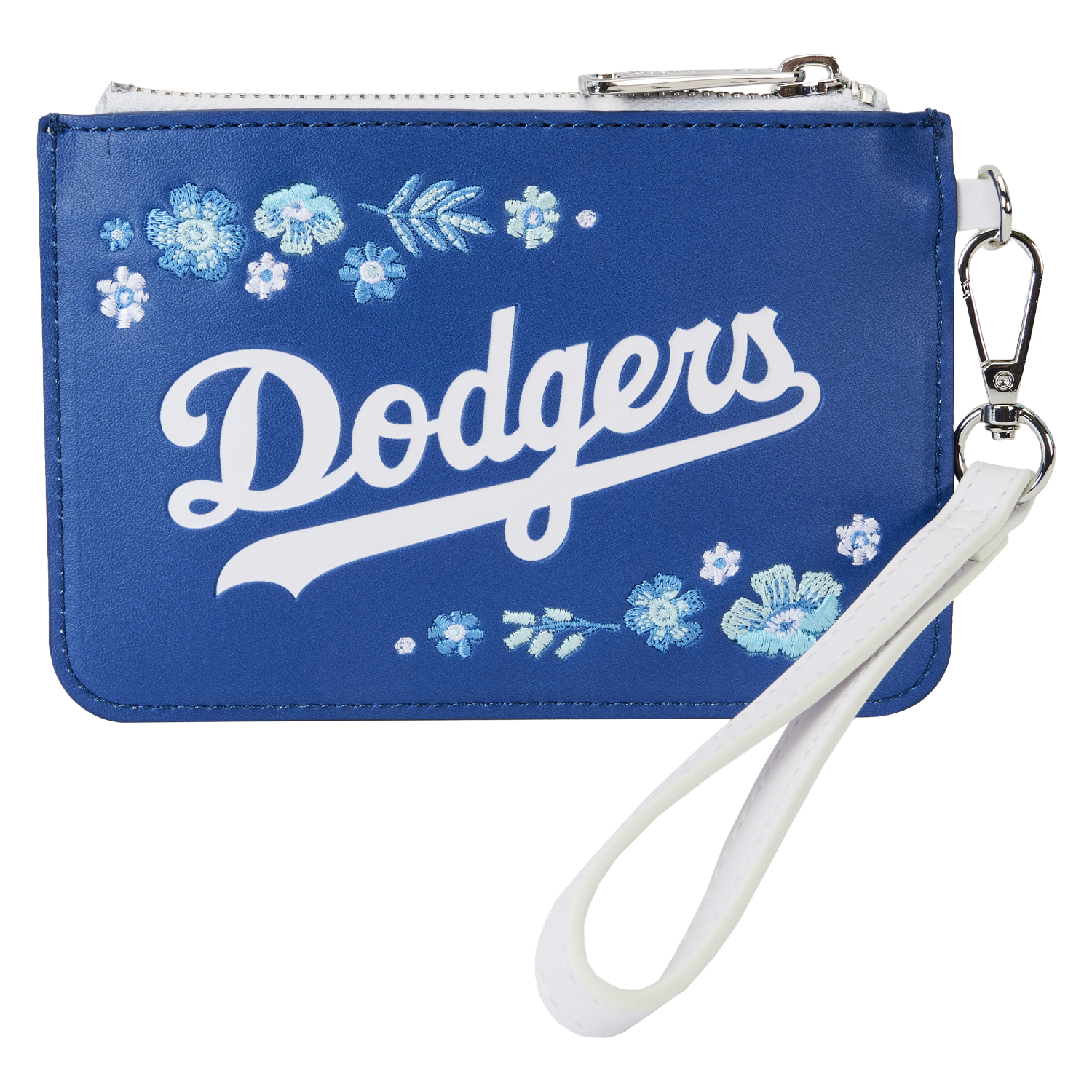 Buy MLB Los Angeles Dodgers Floral Card Holder Wristlet Clutch at Loungefly.
