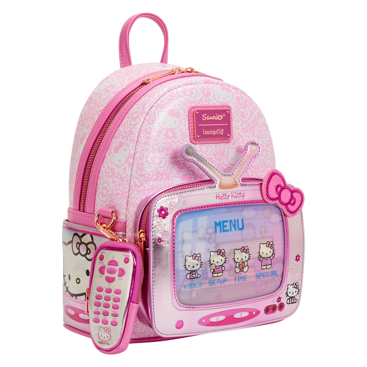 Sanrio Exclusive Hello Kitty Vintage TV Lenticular Mini Backpack