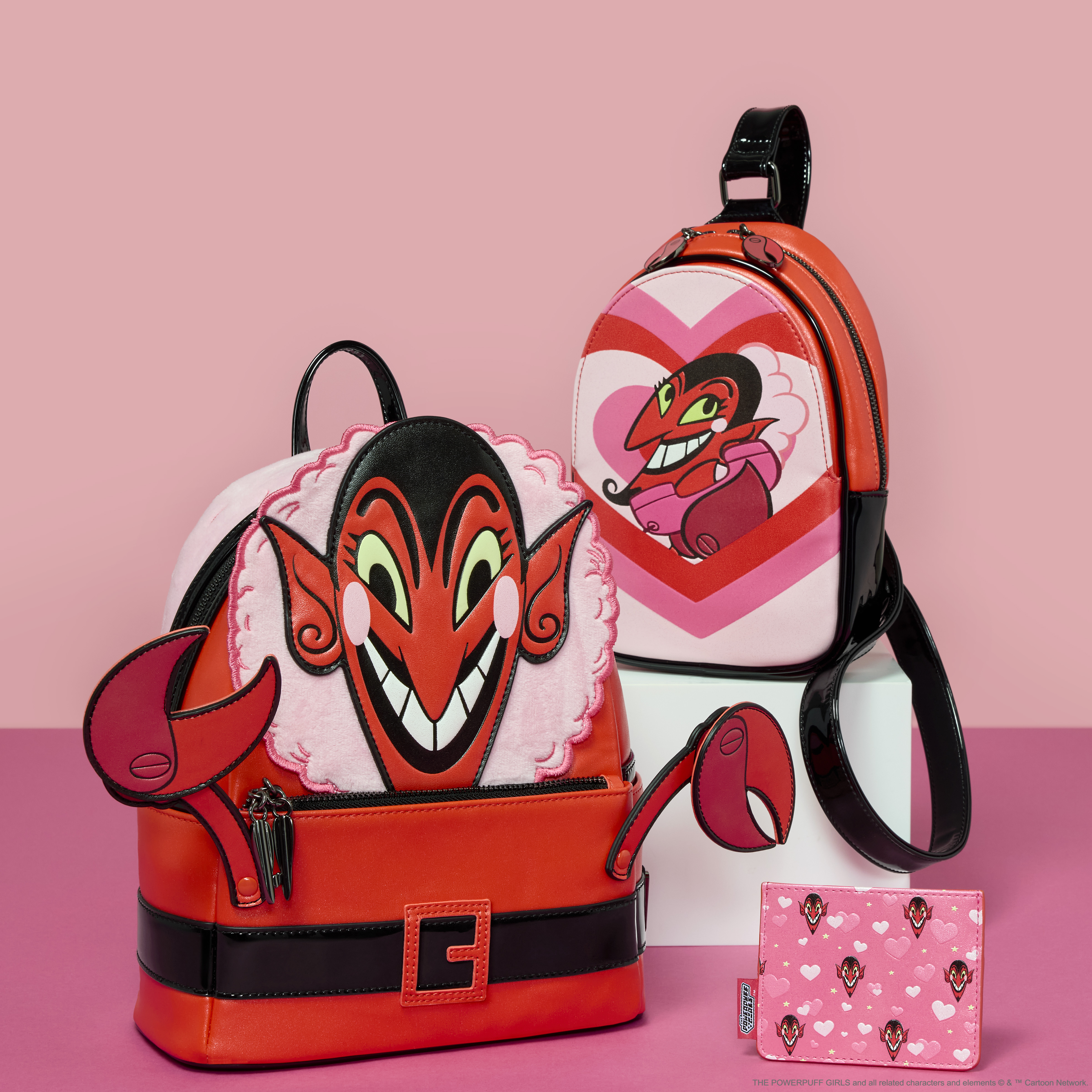 NWT Loungefly Cartoon Network: Powerpuff Girls HIM Villain Backpack ? He is a villain so evil, so sinister, so horribly vile that  main image 4