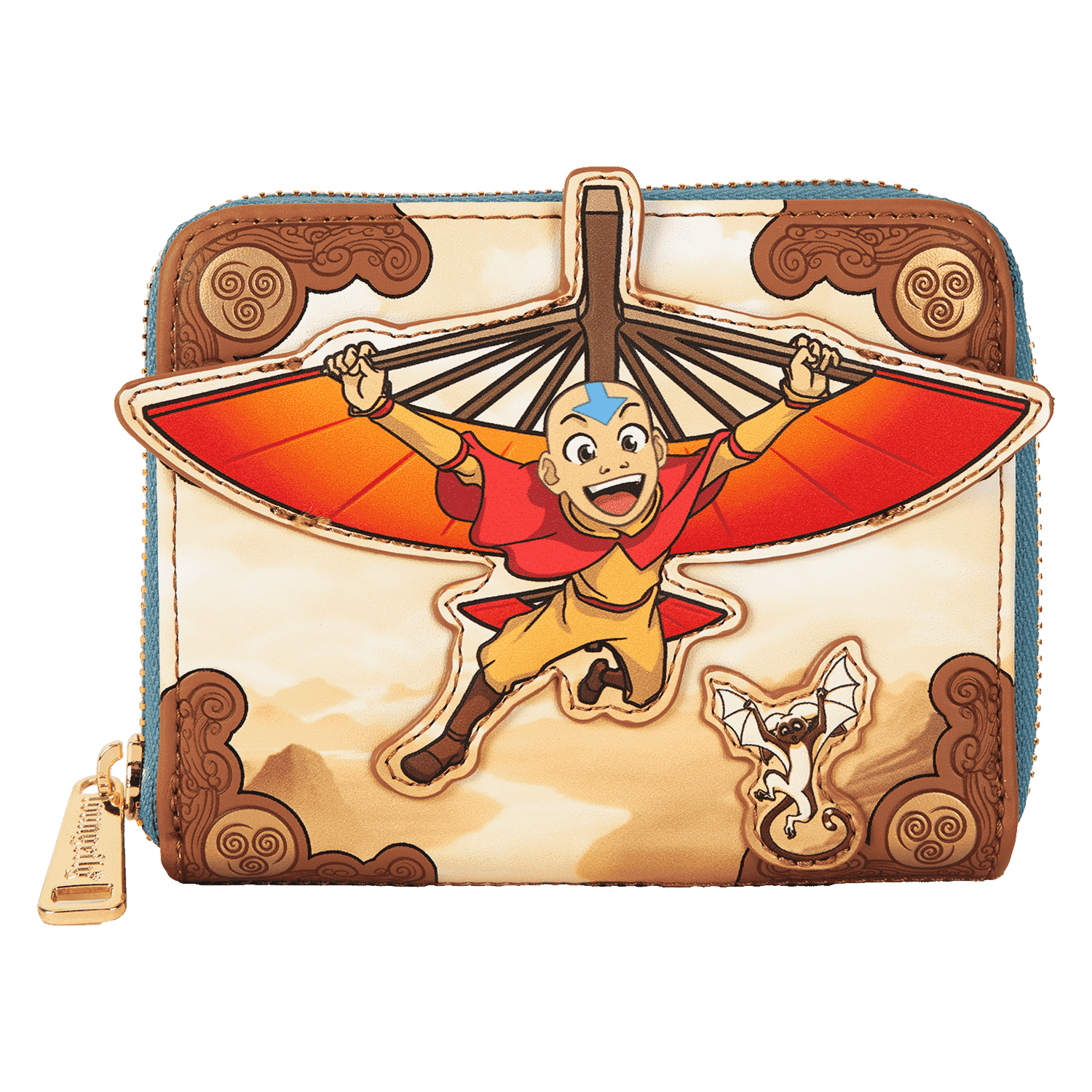 ☆Loungefly☆The Last Airbender Aang Glider Staff Wallet Avatar: The Last Airbender Aang Glider Staff Zip Around