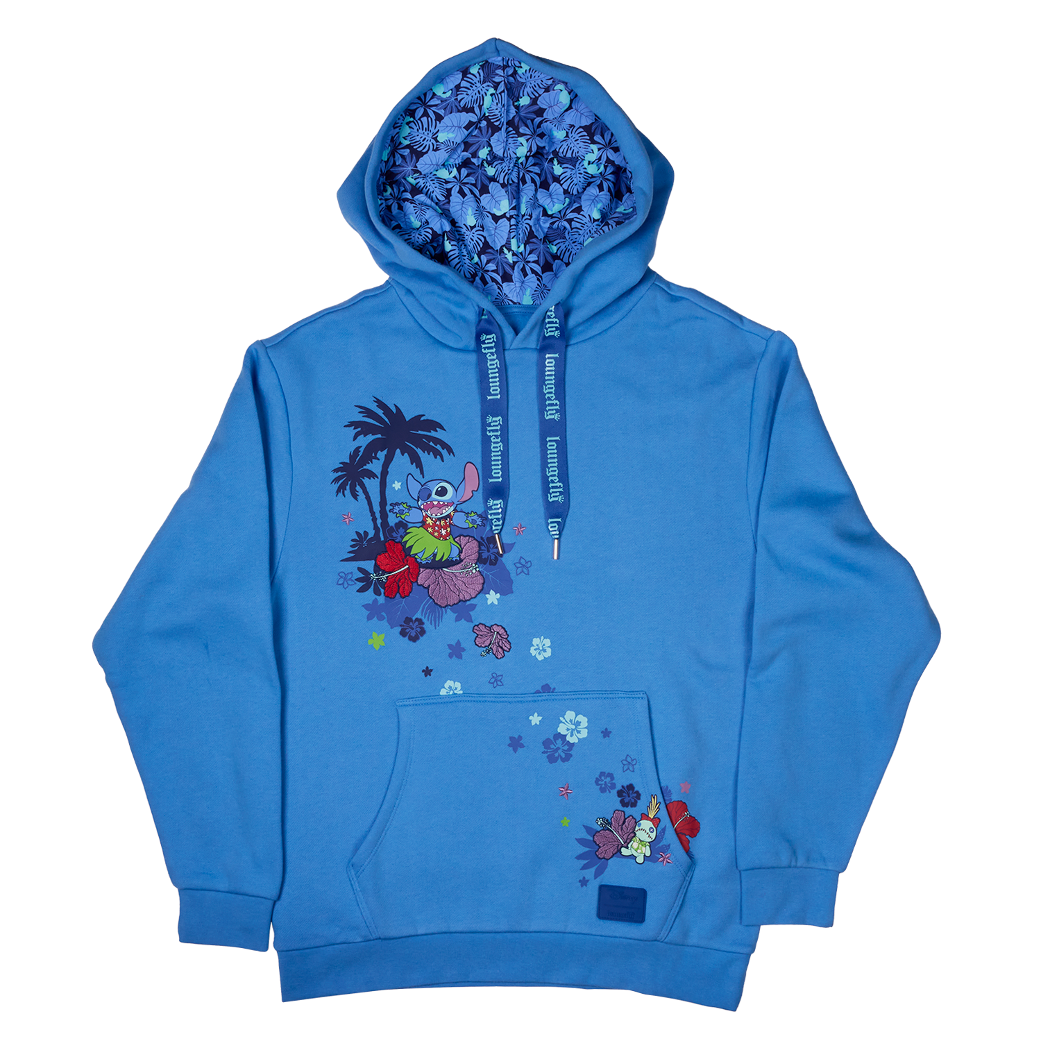 SDCC Limited Edition Stitch Floral Unisex Hoodie | Loungefly