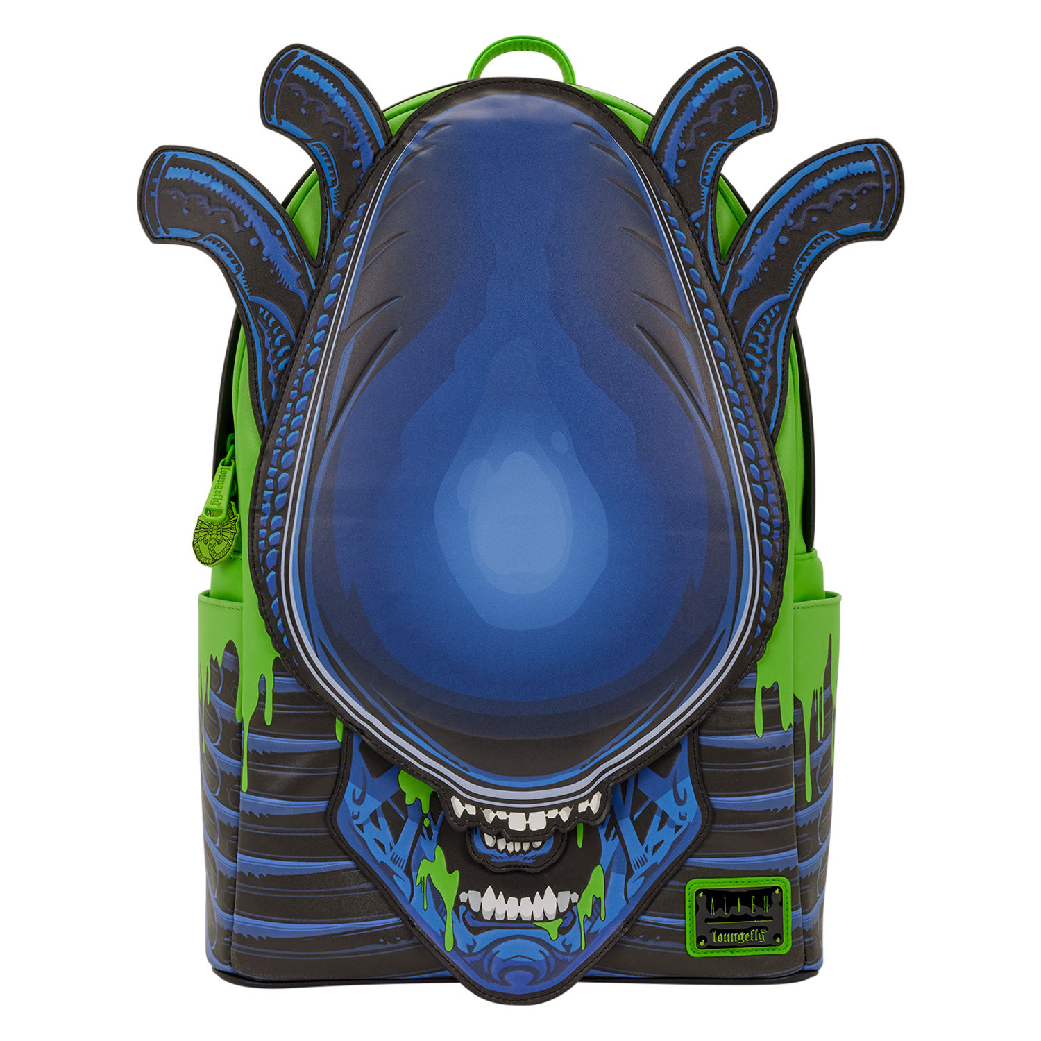 Loungefly Multicolor Alien Xenomorph Cosplay Glow Full-Size Backpack