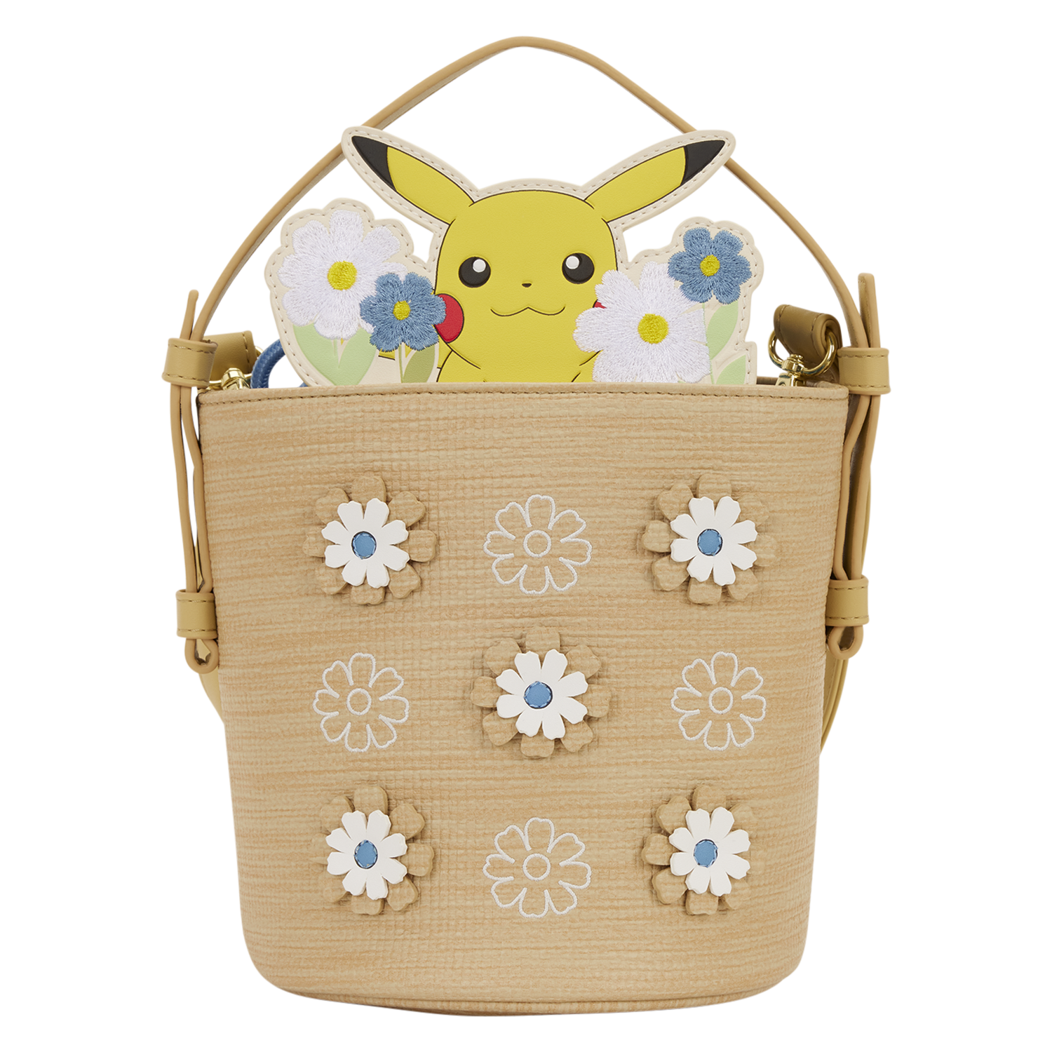Loungefly Multicolor Pokémon Floral Pikachu Crossbody Bag