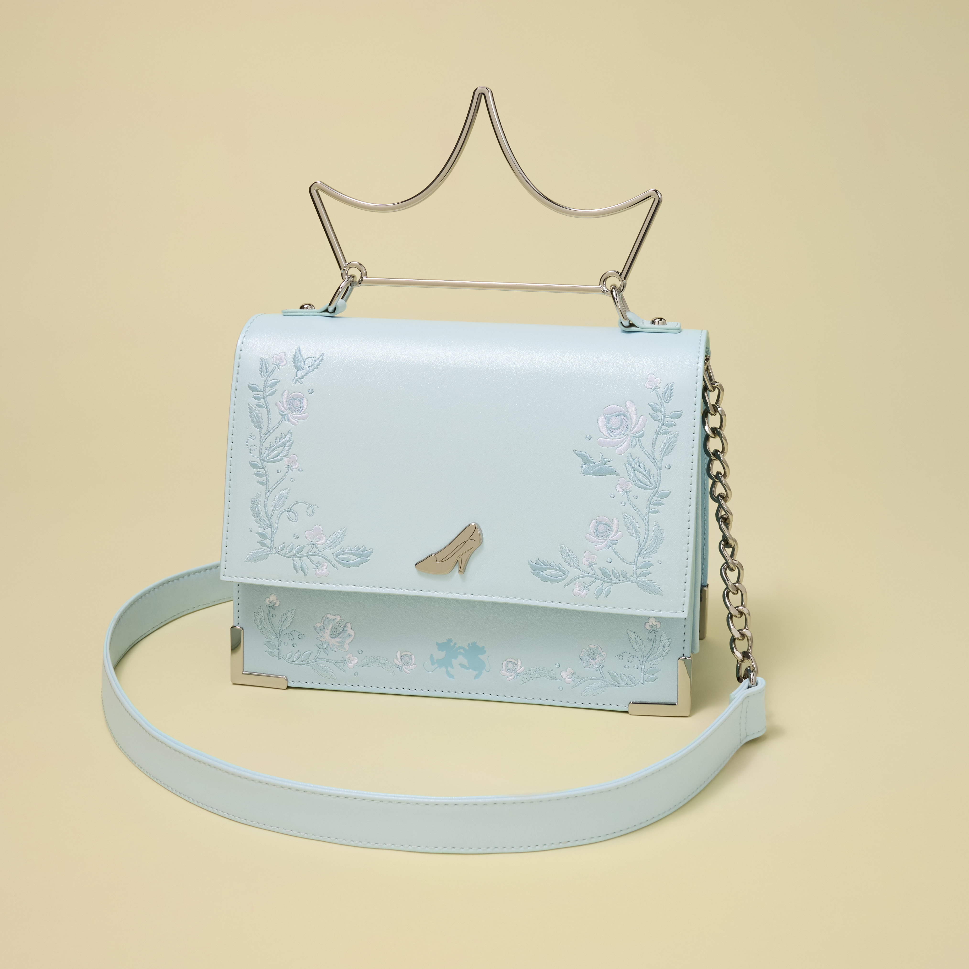 Loungefly Disney Cinderella Shimmer Crossbody Bag | NWT Loungefly Cinderella Pearl Crossbody Handbag | Mercari main image 3