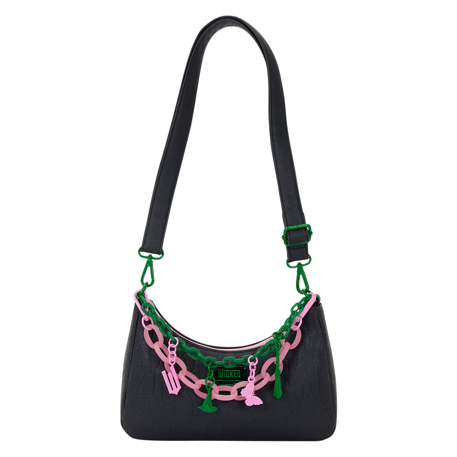 Loungefly Multicolor Wicked: For Good Glinda & Elphaba Crossbody Bag With Charms