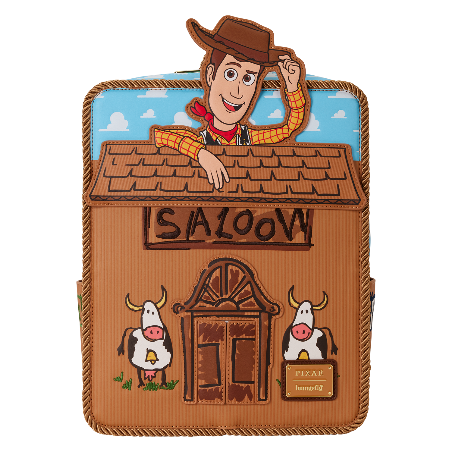 Loungefly Multicolor Toy Story 30Th Anniversary Woody Saloon Mini Backpack