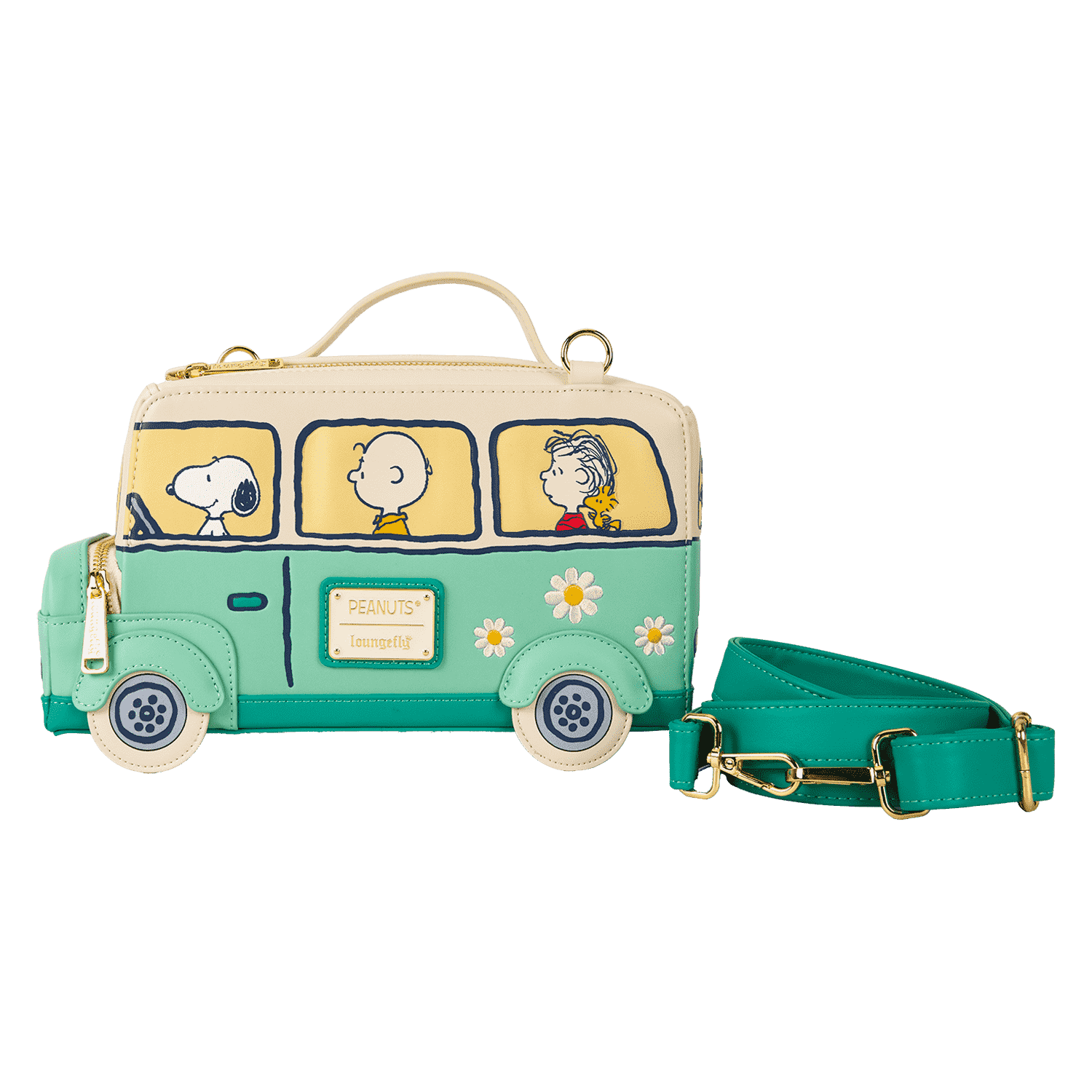 Peanuts Gang Road Trip Bus Light Up Figural Crossbody Bag