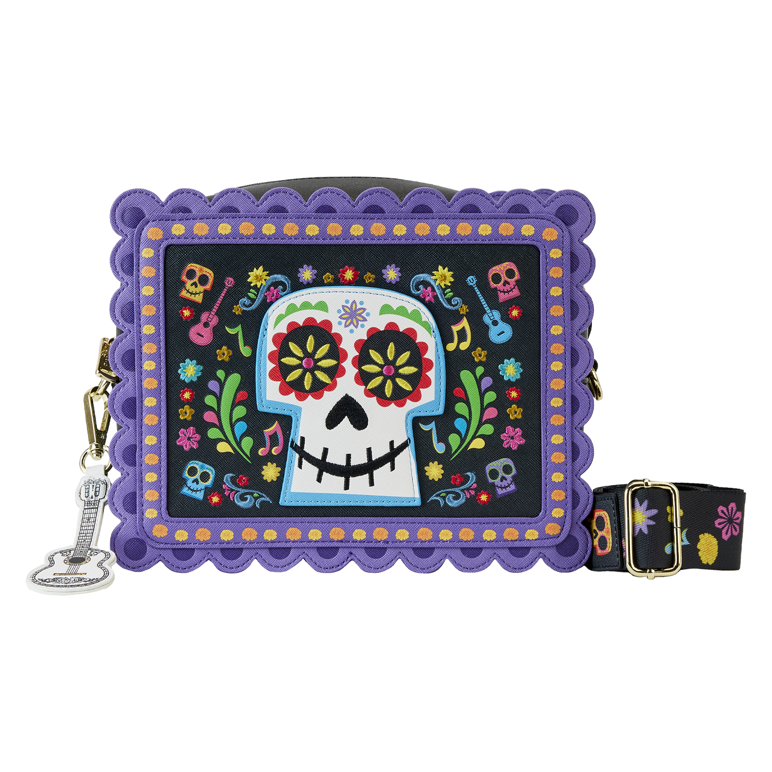 Buy Coco Miguel Calavera Floral Skull Crossbody Bag at Loungefly.