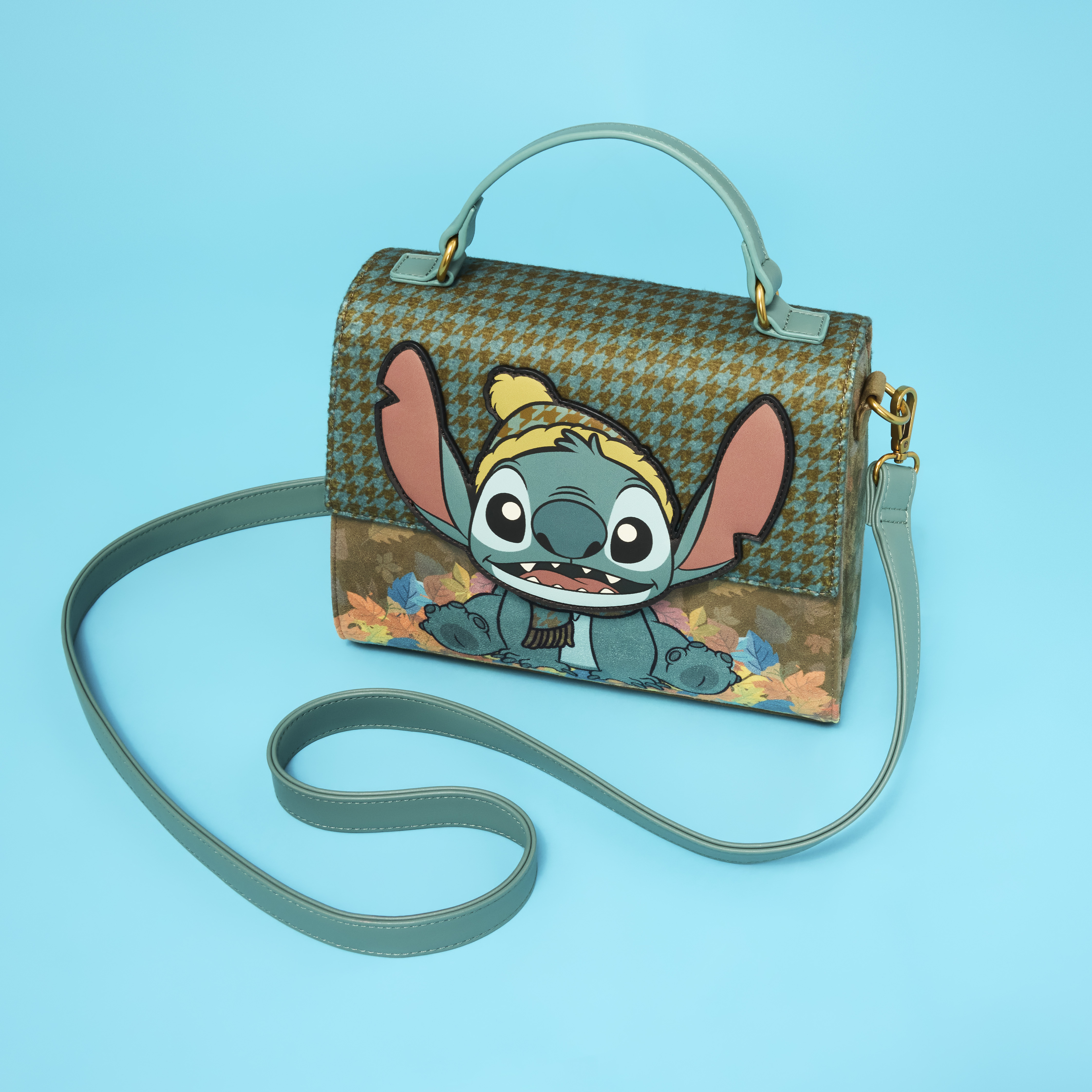 NWT Loungefly Disney Lilo & Stitch Autumn Leaves Fall Mini Backpack Exclusive Mickey and Minnie Autumn Leaves Loungefly Mini Backpack main image 2