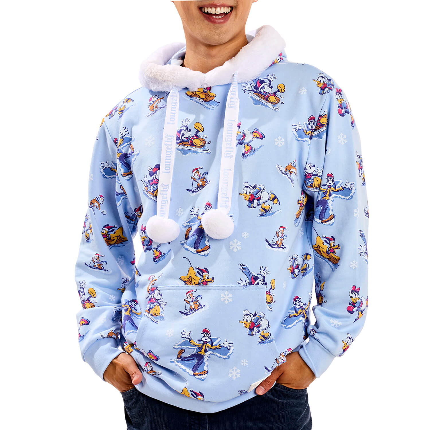 Loungefly Unisex Multicolor Mickey & Friends Winter Wonderland Hoodie