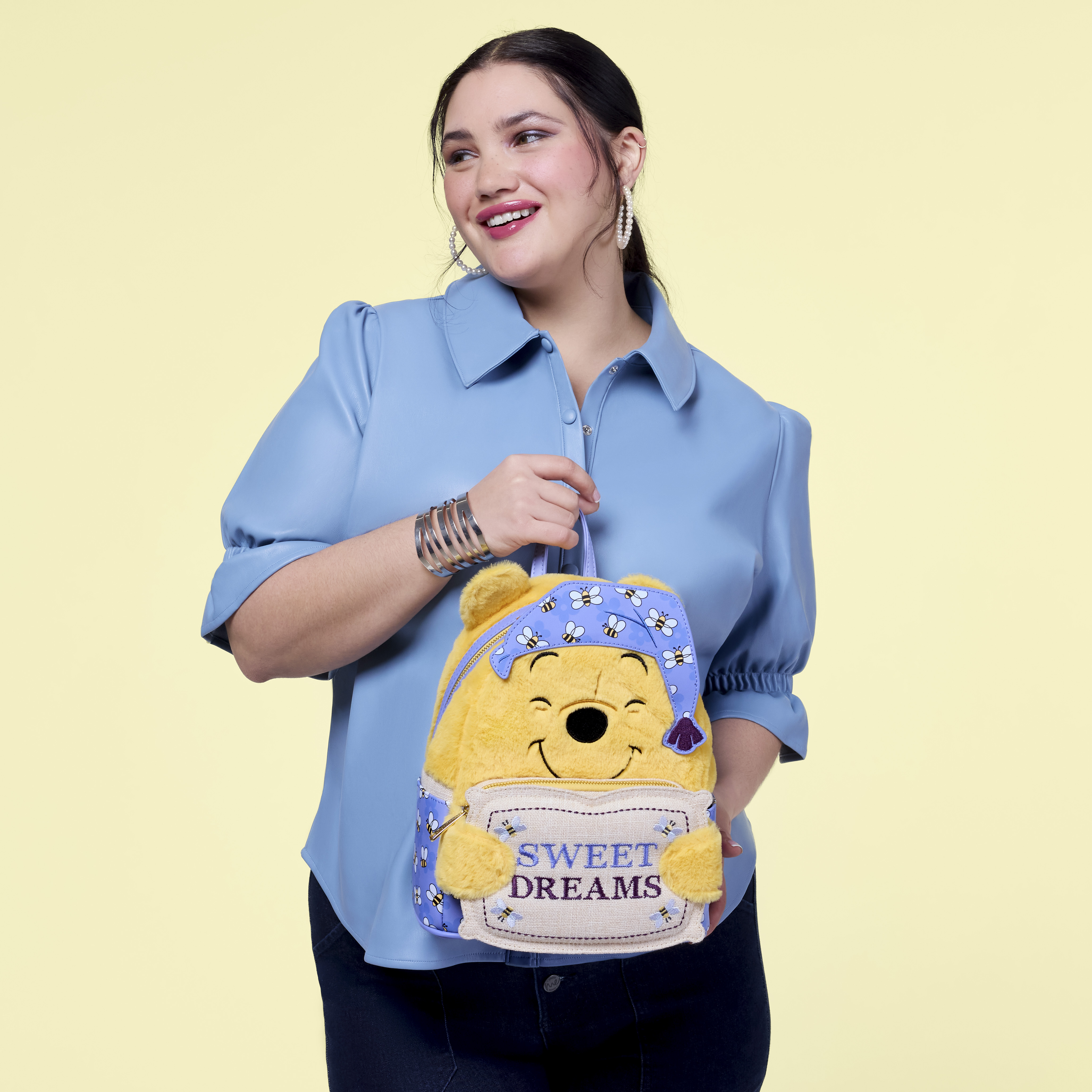 Loungefly Disney Winnie the Pooh Sweet Dreams Plush Mini Backpack NWT 99169-1.jpg main image 2