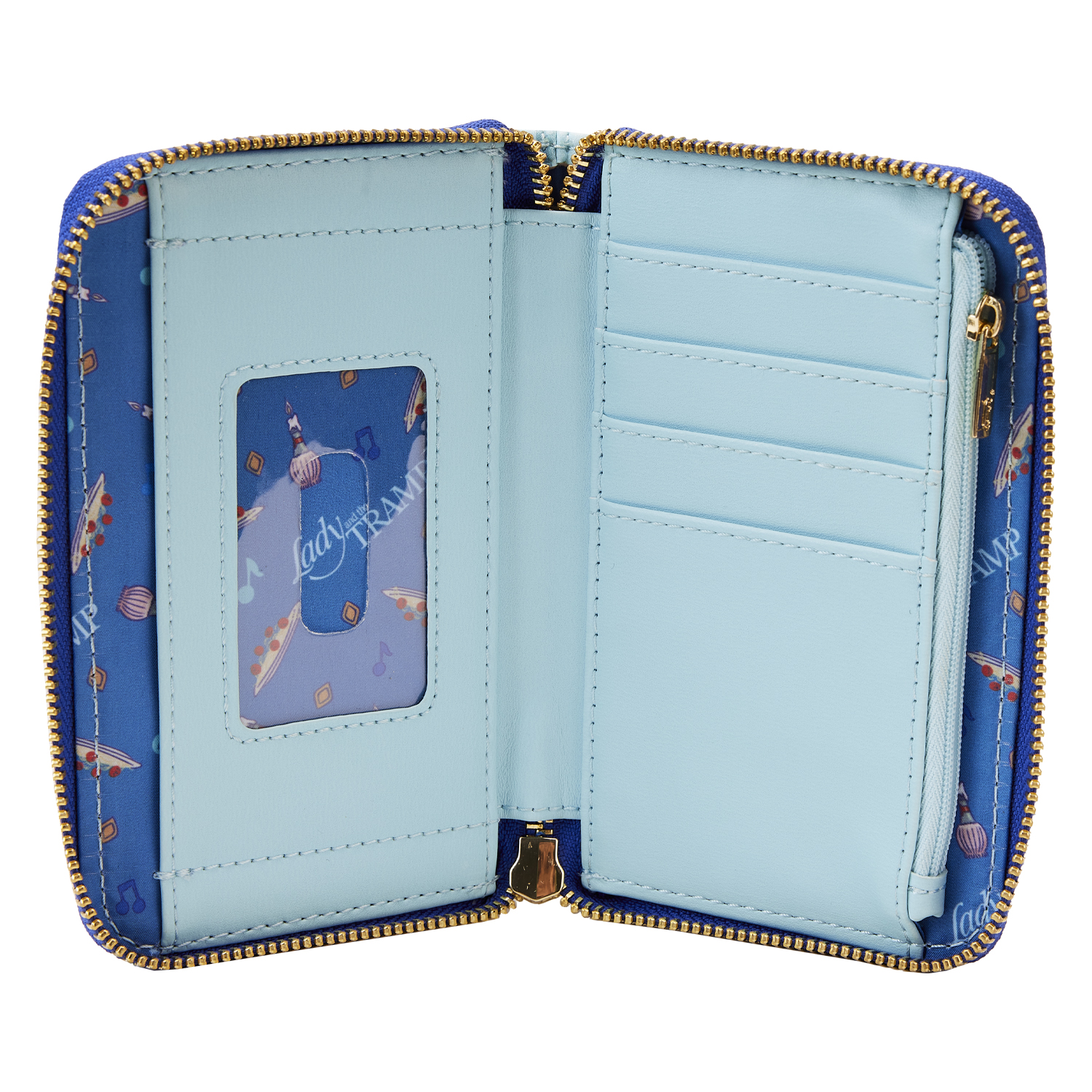Buy Lady and the Tramp Book Zip Around Wallet at Loungefly.