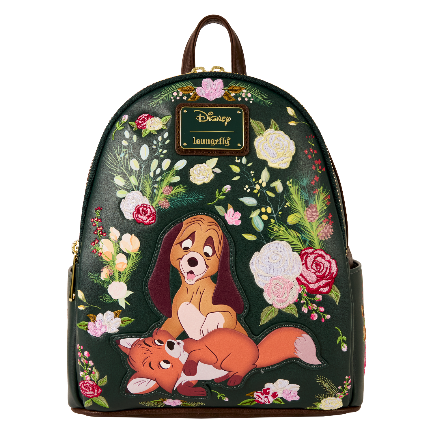 【Loungefly】ディズニー きつねと猟犬 ミニ バックパック The Fox and the Hound Forest Floral Mini Backpack | Loungefly