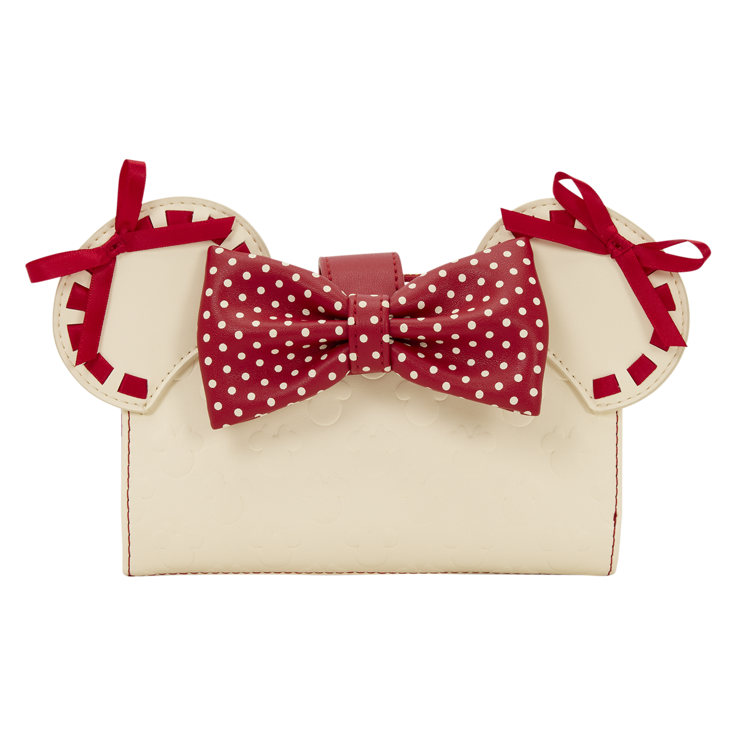 Loungefly Multicolor Minnie Mouse Rocks The Dots Coquette Flap Wallet