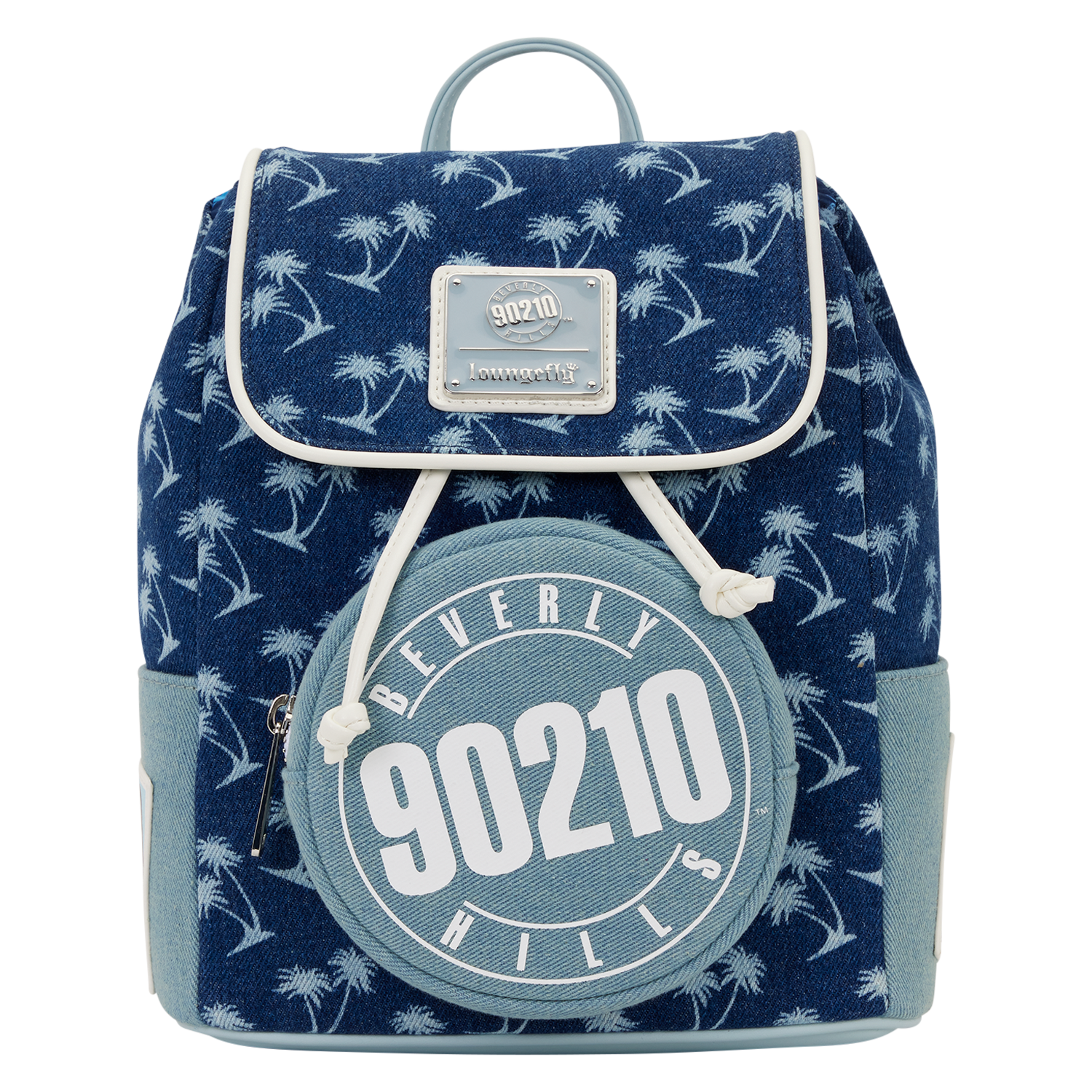 Loungefly Multicolor Beverly Hills, 90210 Drawstring Mini Backpack
