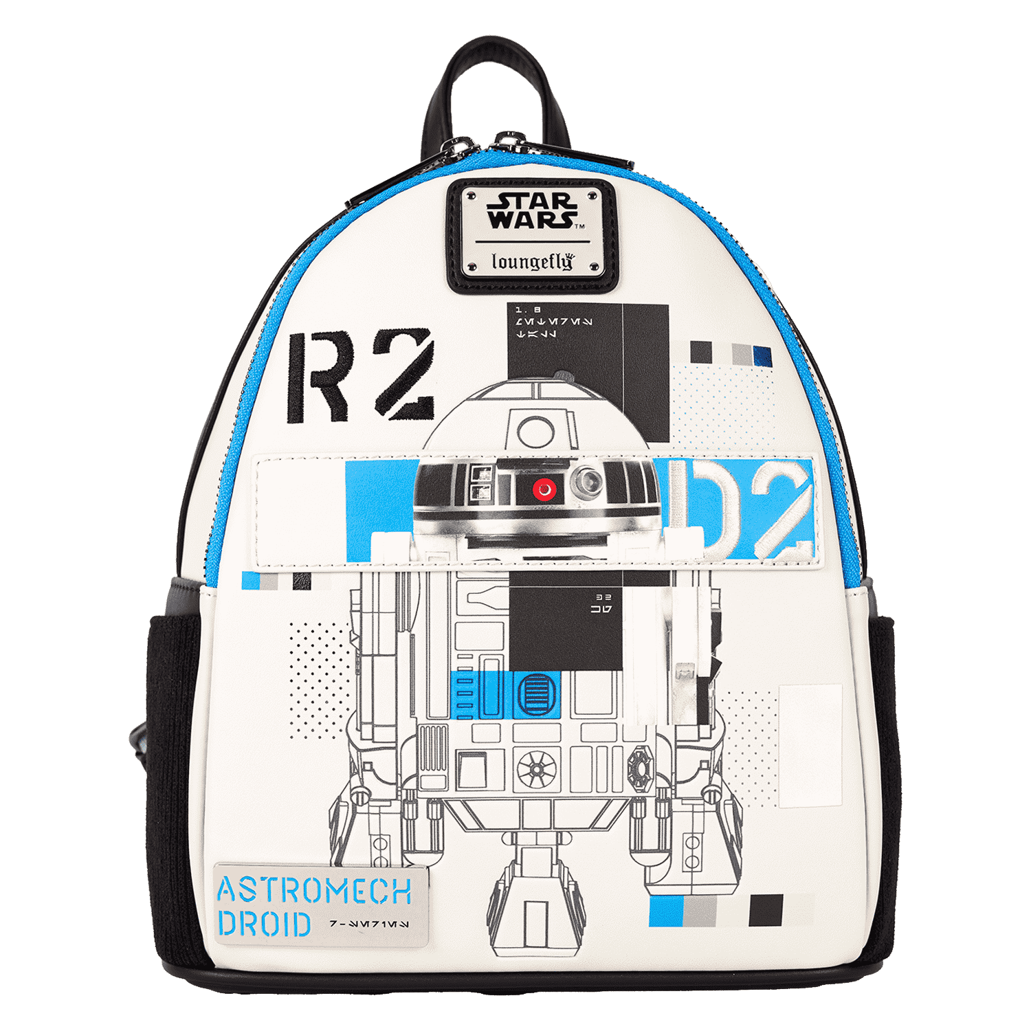 Loungefly Multicolor Star Wars: The Power Of The Force R2-D2 Astromech Droid Light Up Mini Backpack