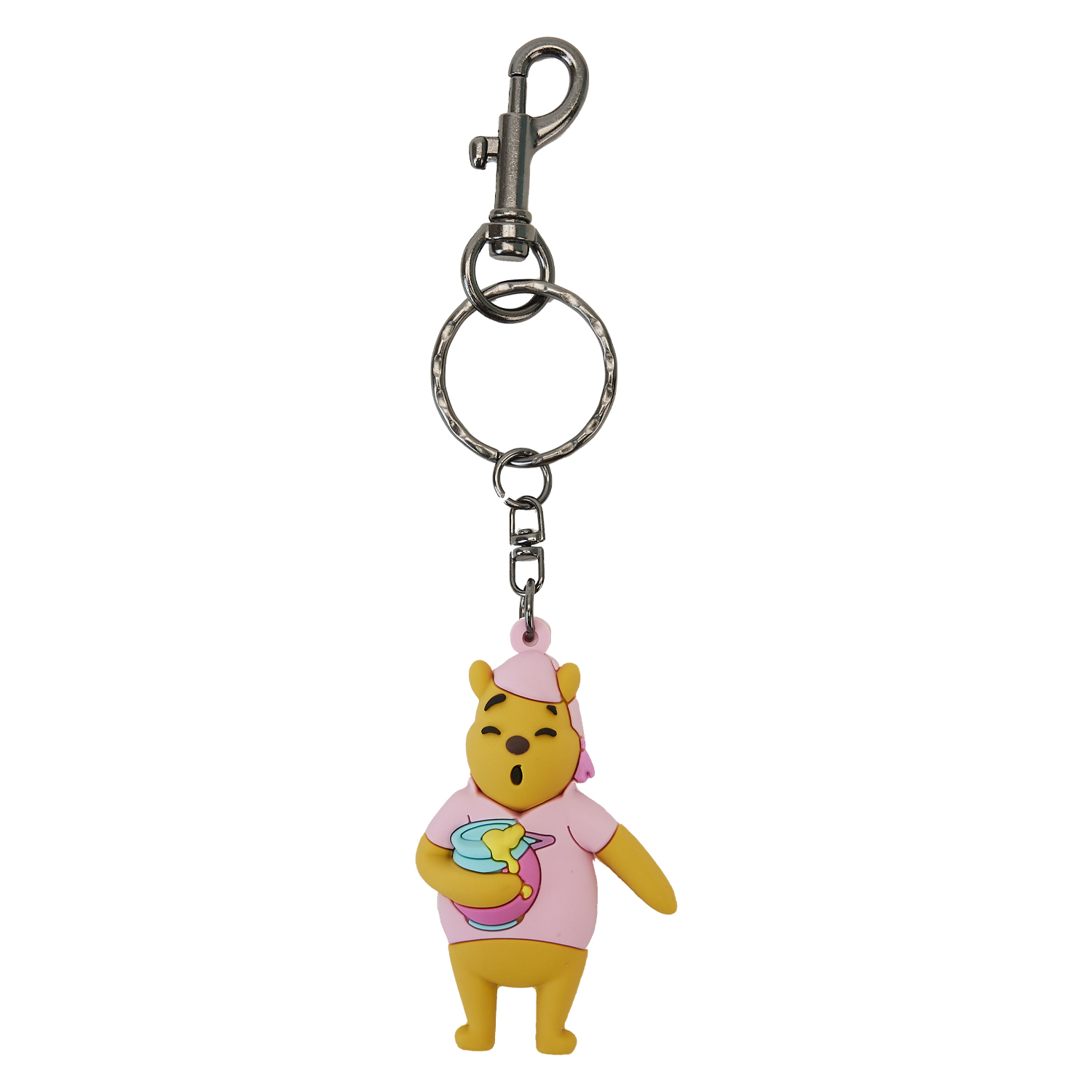 Winnie and Me Custom Happy Face Keychain with Name