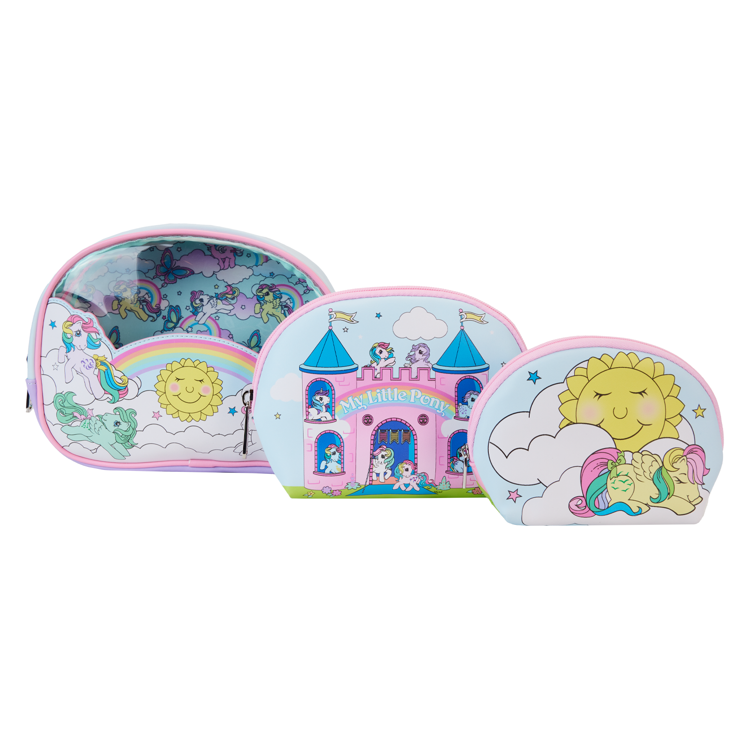 Loungefly Disney Aladdin Jasmine 3 Piece Makeup Cosmetic Bag 2024 Set