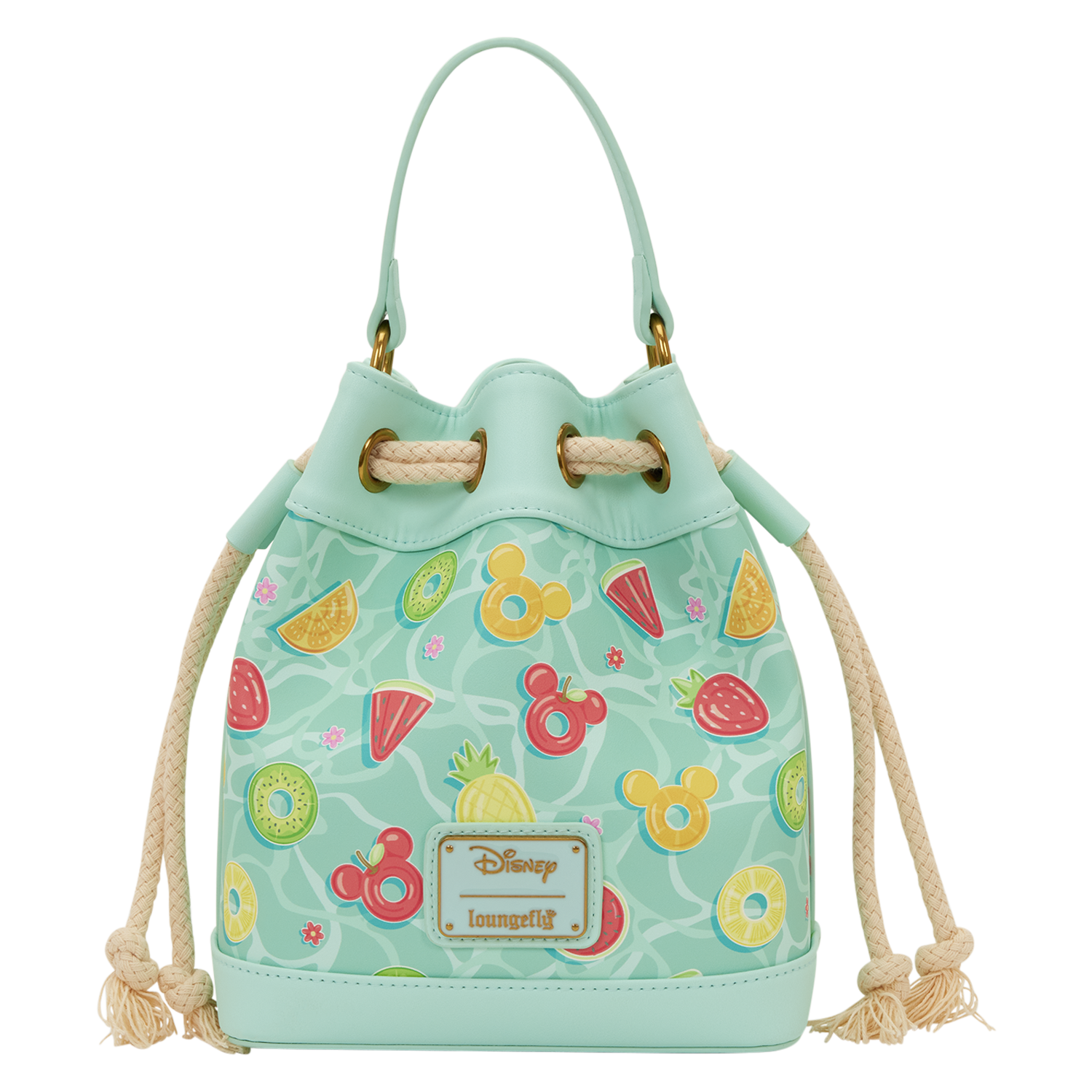 Loungefly Multicolor Mickey Mouse Beach Fun Bucket Crossbody Bag
