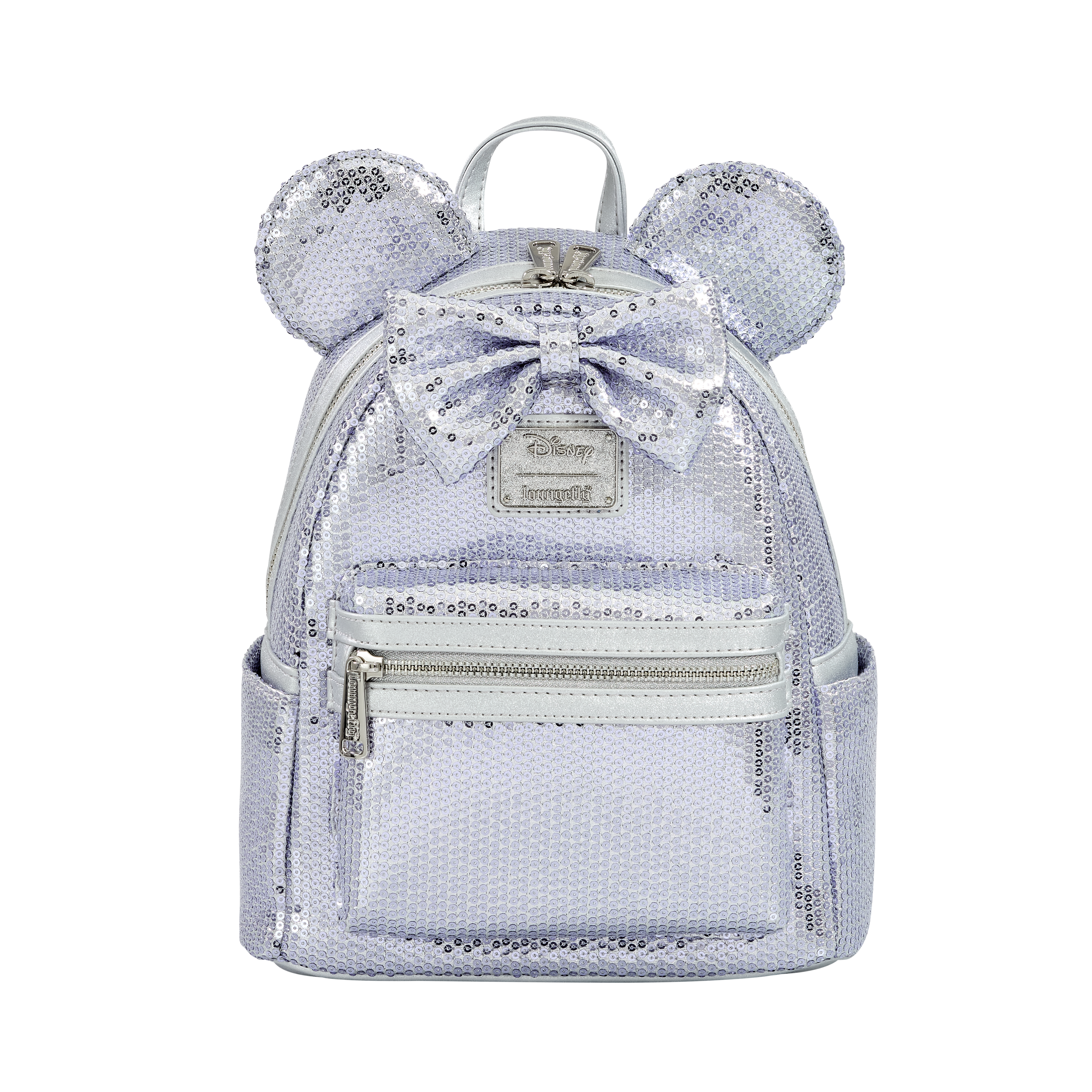 Loungefly Multicolor Minnie Mouse Purple Sequin Mini Backpack - Disney
