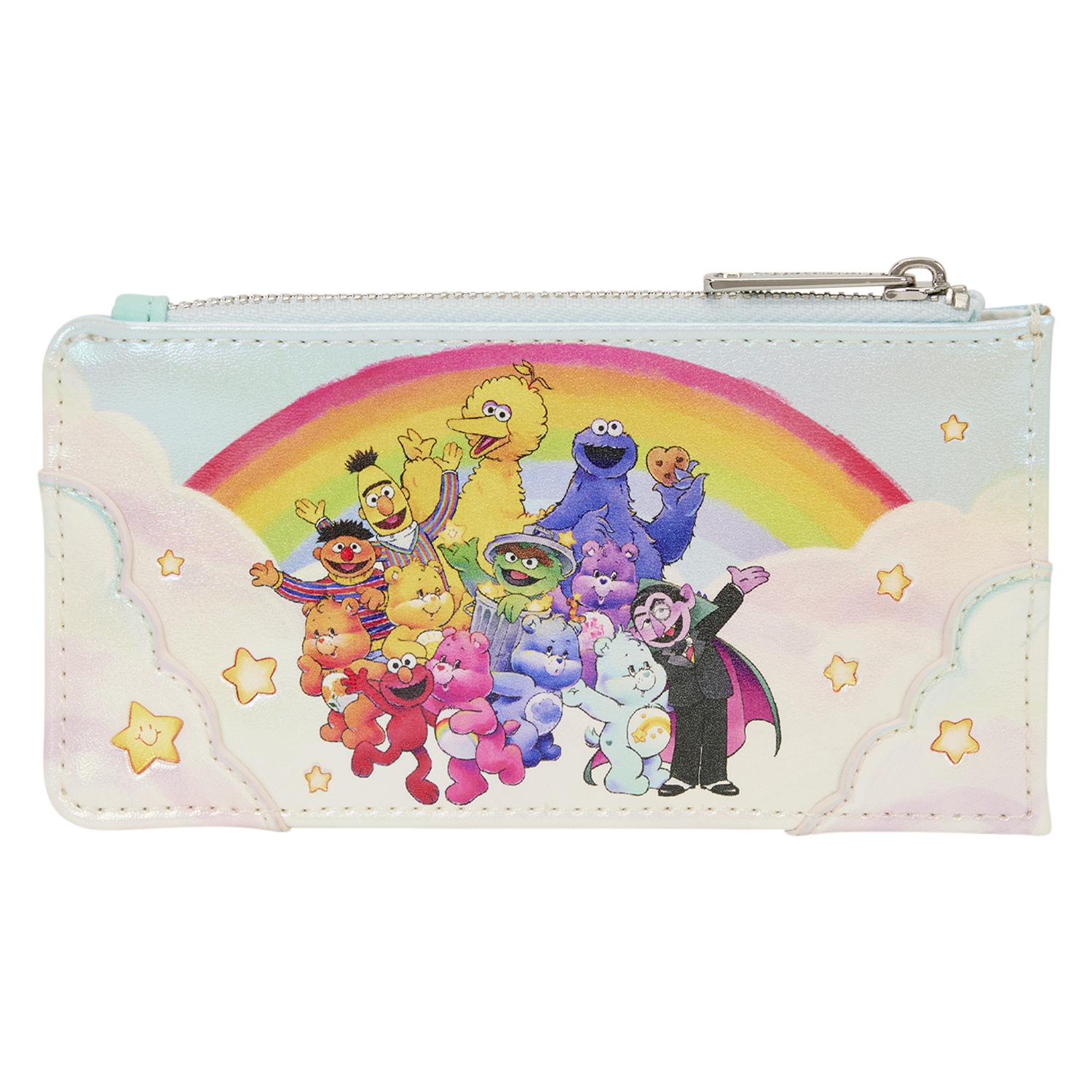 Loungefly Multicolor Care Bears X Sesame Street Large Card Holder