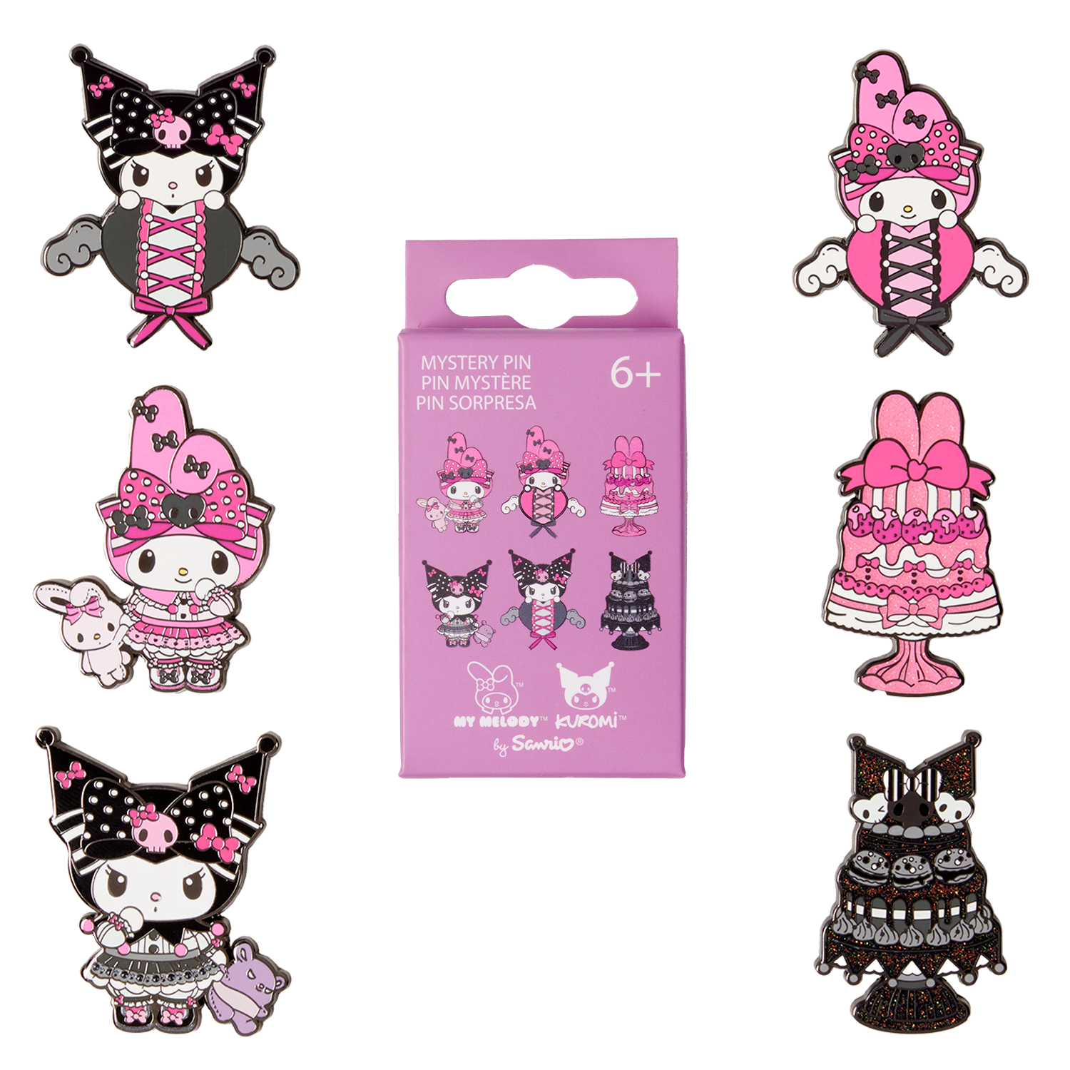 Sanrio My Melody & Kuromi Mystery Box Pin | Loungefly