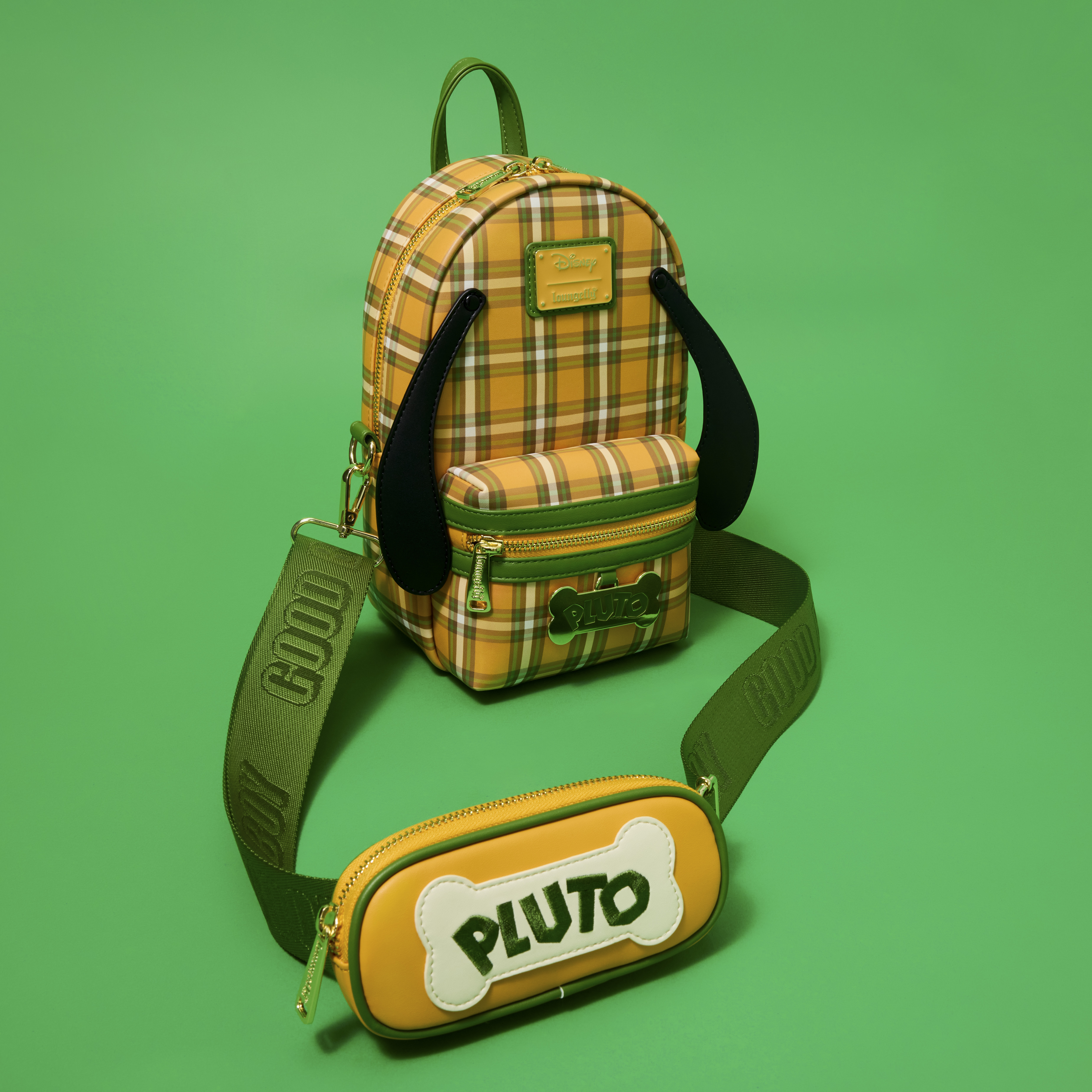 NWT. Loungefly DISNEY Pluto 95th Anniversary Plaid Mini Backpack. Loungefly Pluto 95th Anniversary Plaid Mini | Mercari main image 2