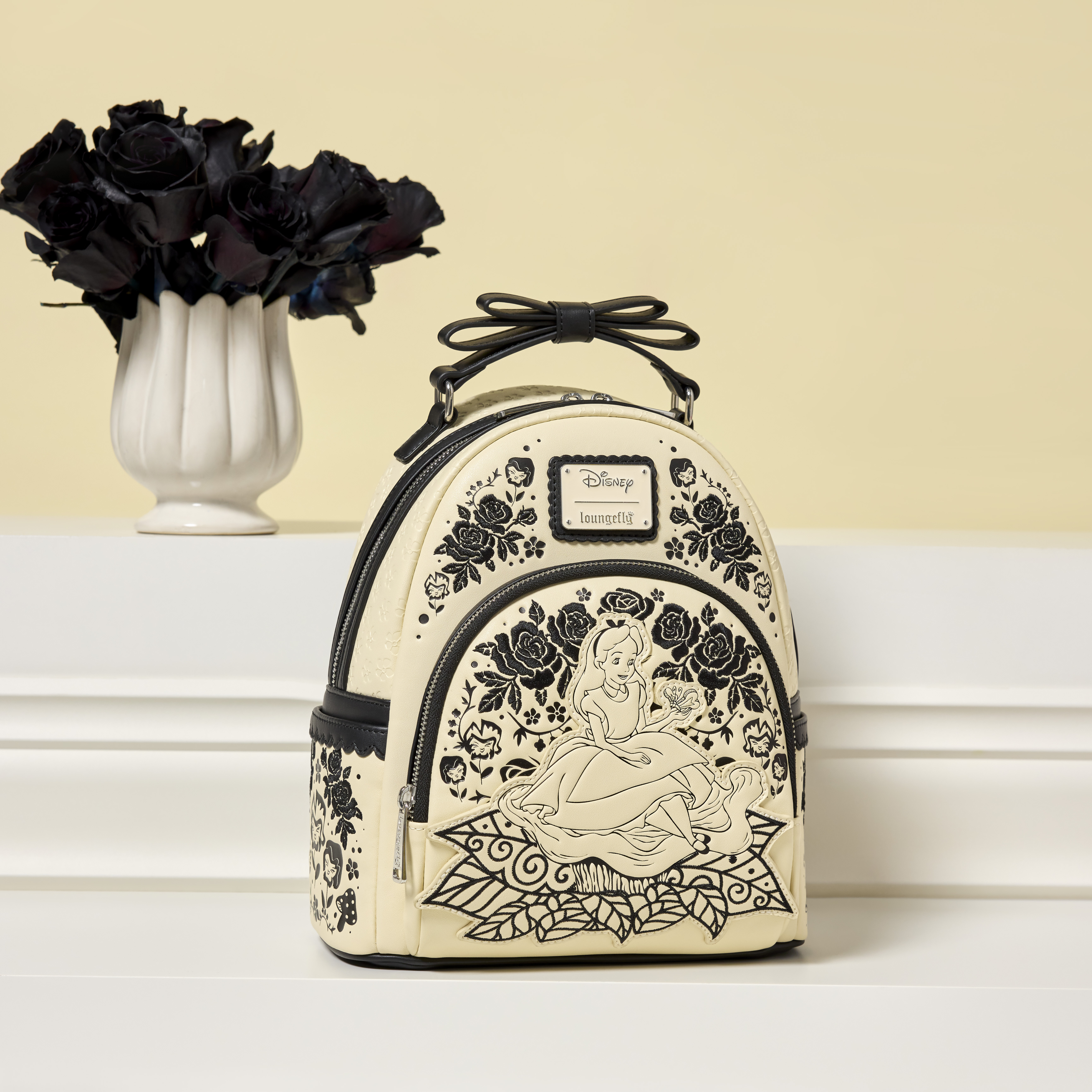 Alice in Wonderland Floral Mini Backpack