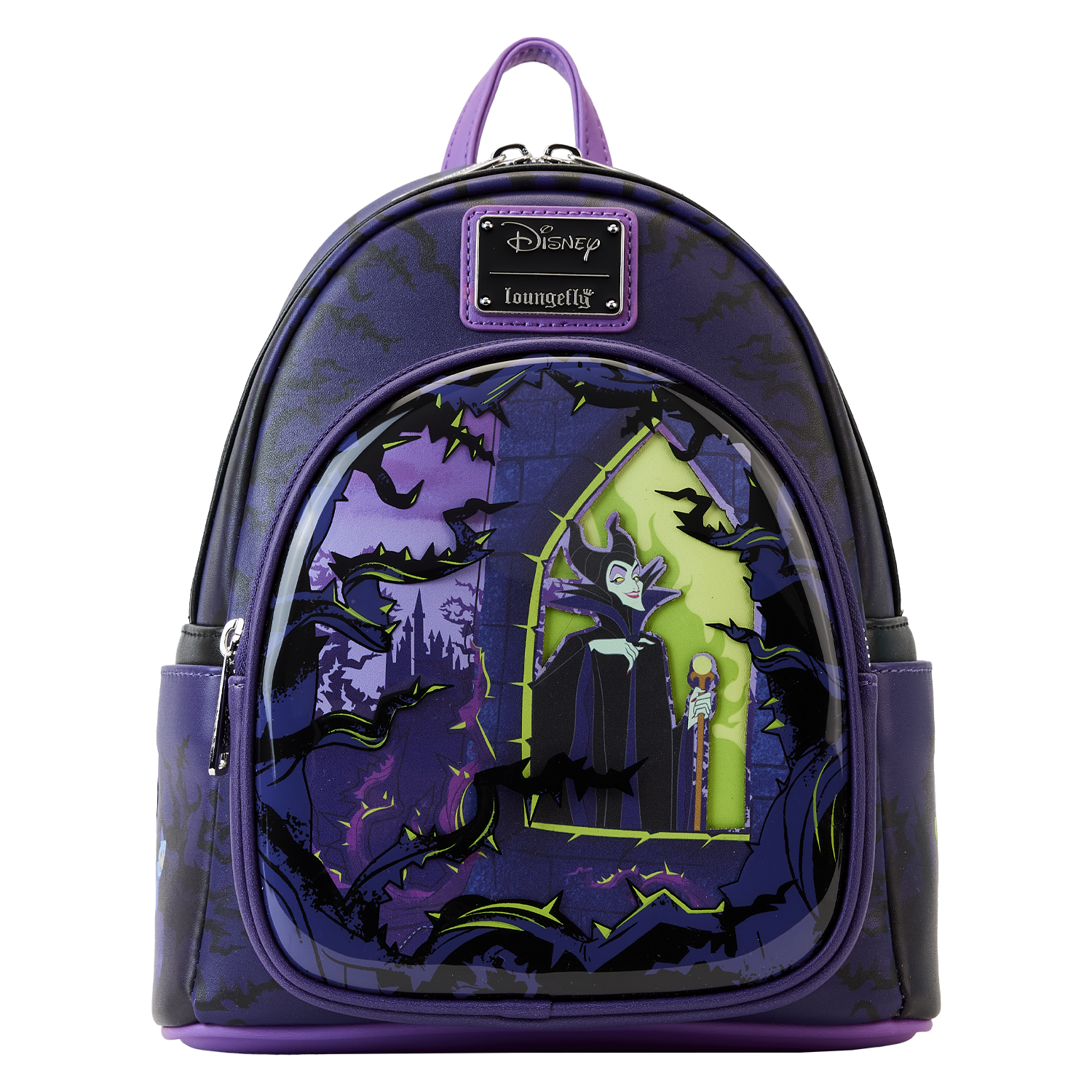 Exclusive Maleficent Dragon with Glow in the Dark Flames Loungefly Mini  Backpack