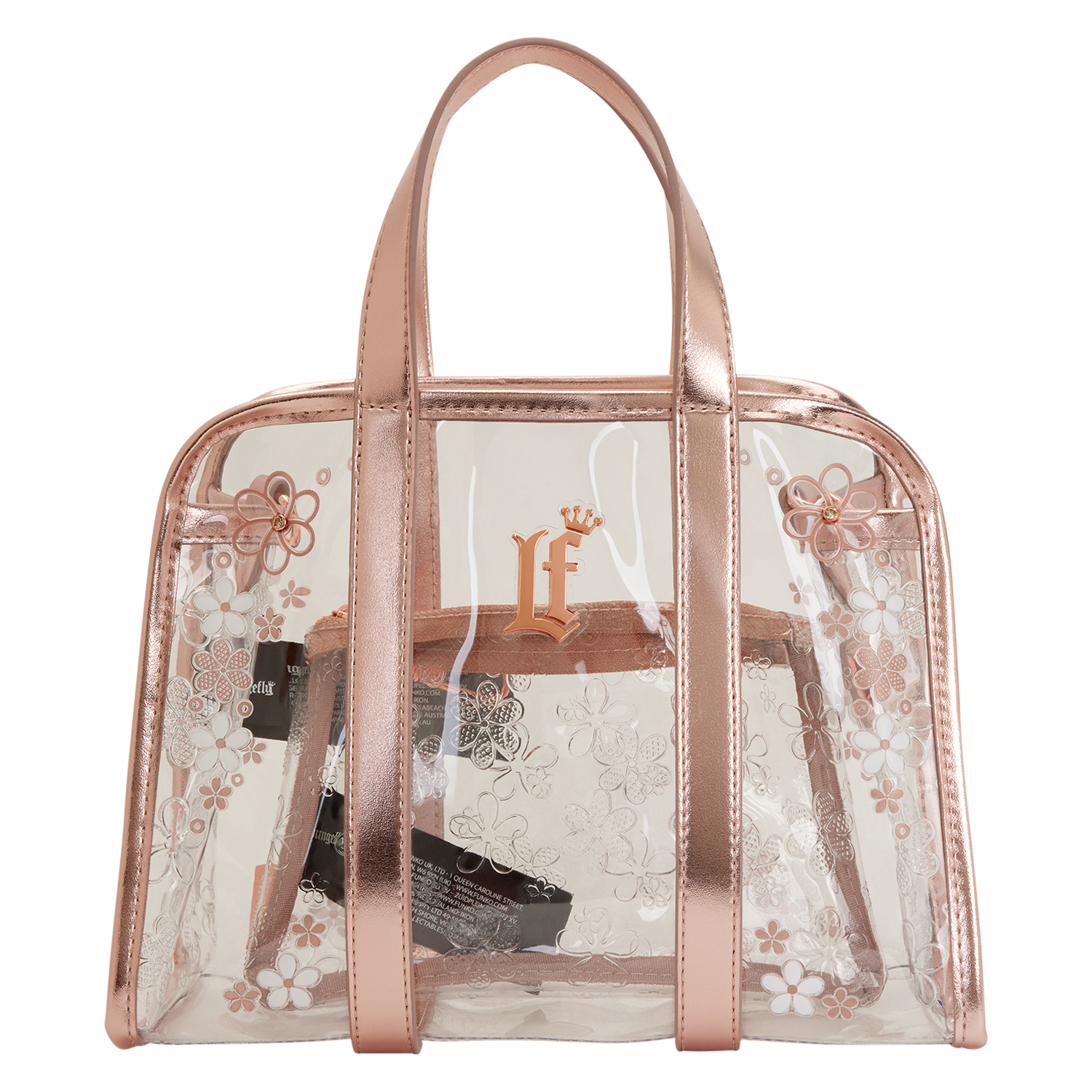 Loungefly Multicolor Clear Floral Crossbody Bag With Coin Bag