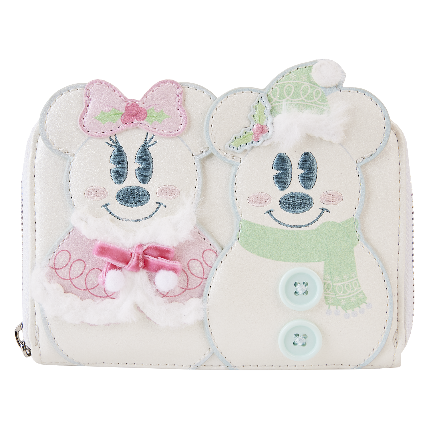 Disney Snowman Mickey/Minnie Snow Globe Ziparound Wallet – Stage