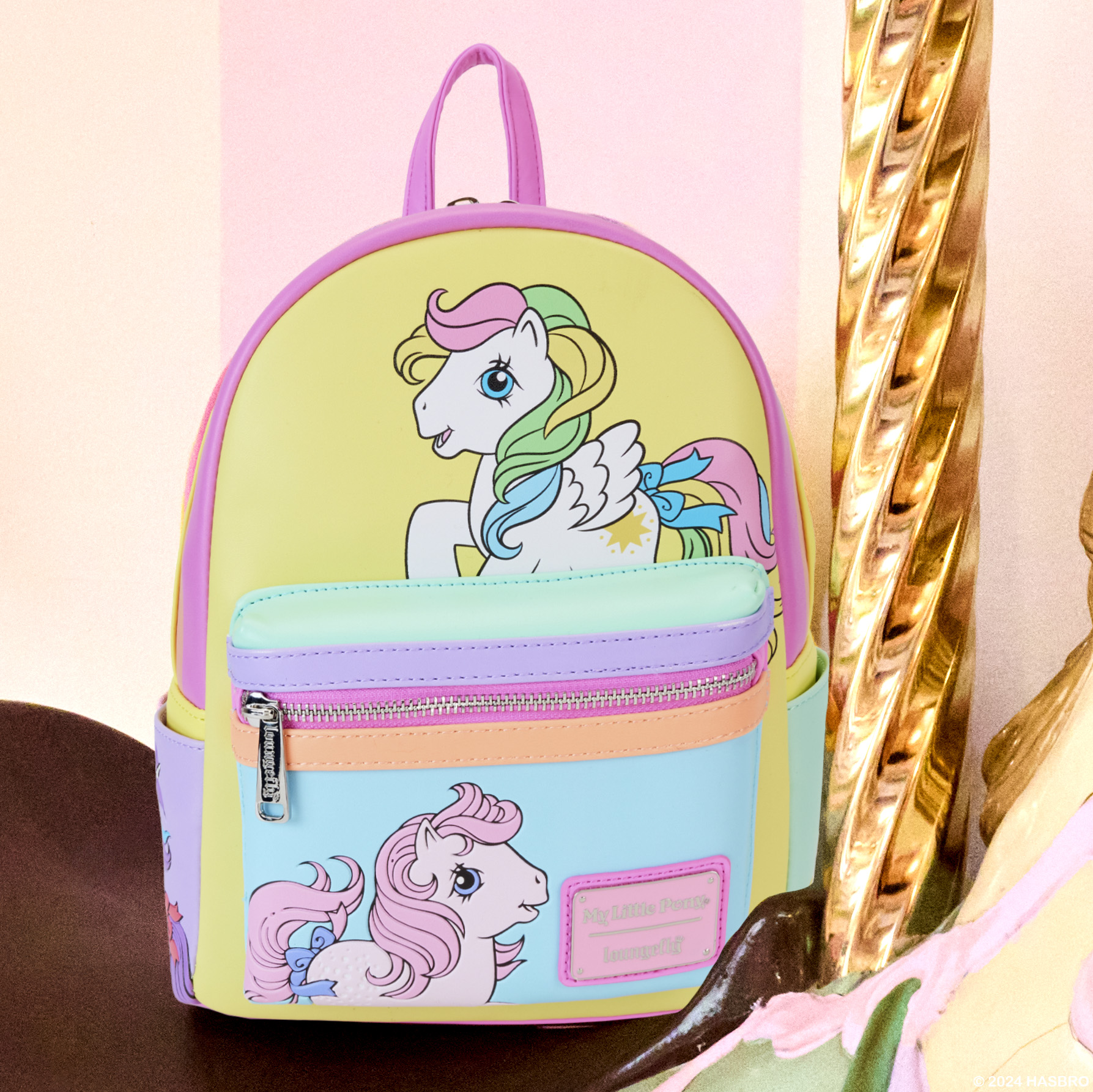 Loungefly My Little Pony Color Block Mini Backpack Loungefly My Little Pony Color Block Pastel | Mercari main image 2