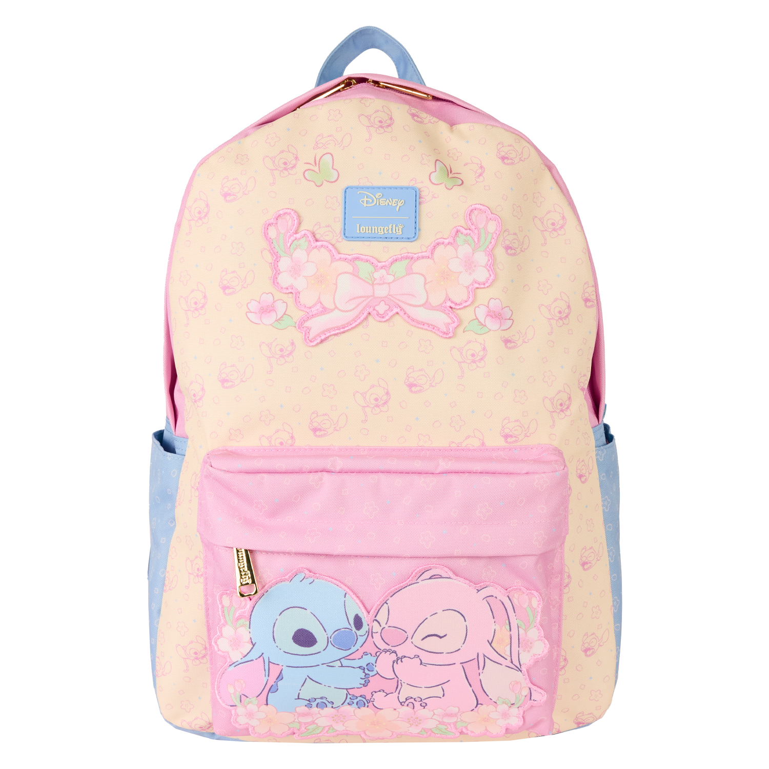 Stitch & Angel All-Over Print Nylon Full-Size Backpack