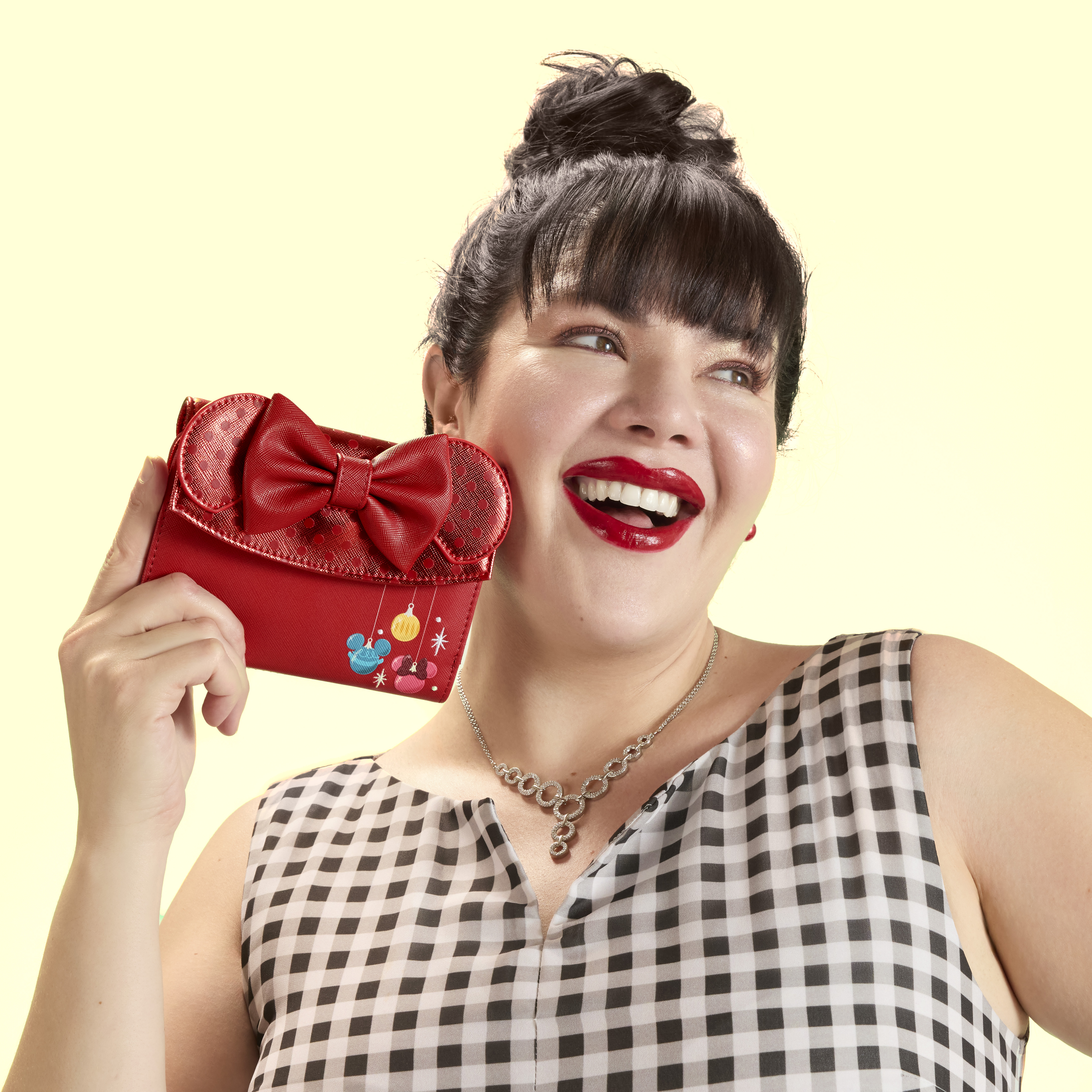 Minnie Mouse Exclusive Holiday Ornaments Wallet | Loungefly display picture 1