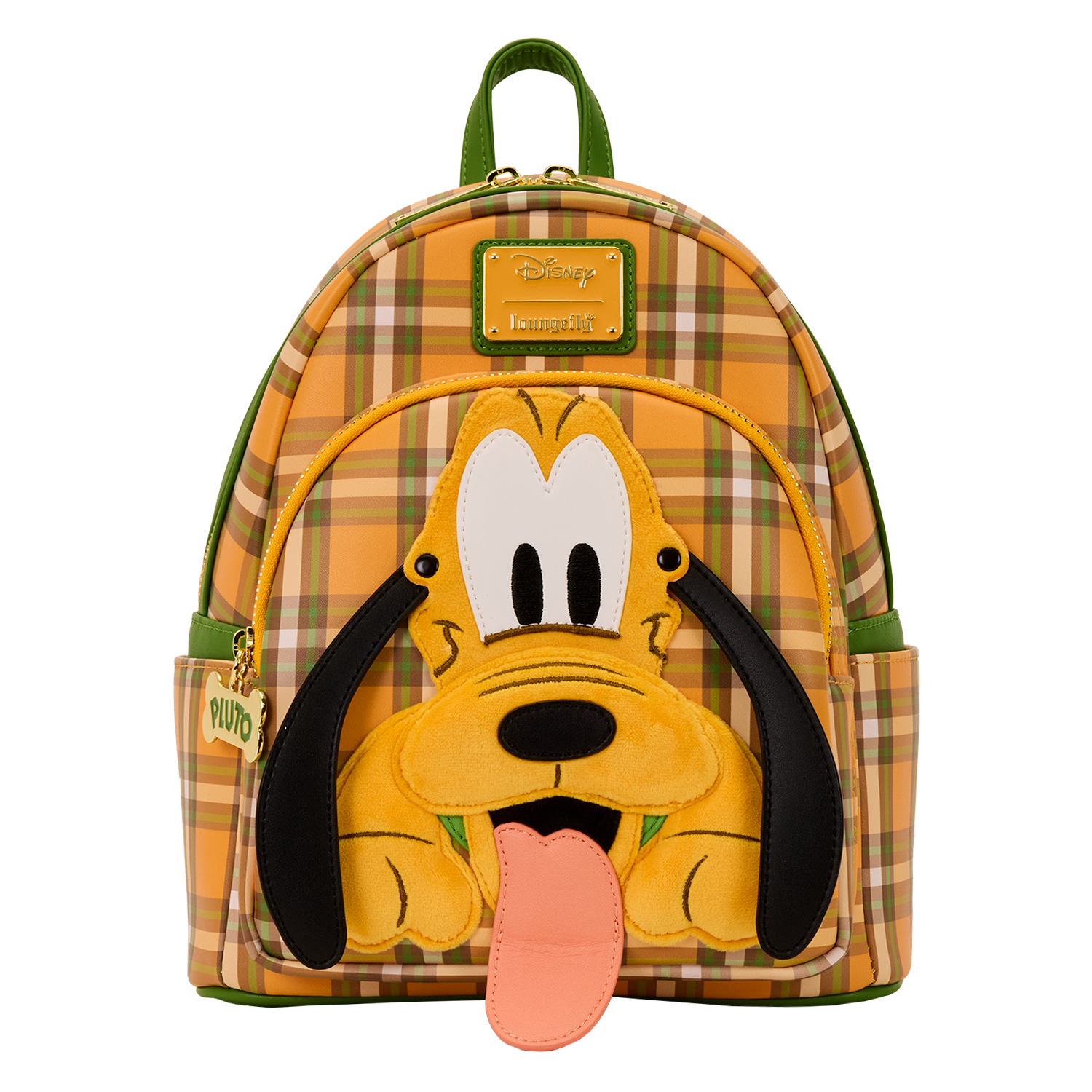 Loungefly Boys Multicolor Pluto 95Th Anniversary Plaid Mini Backpack
