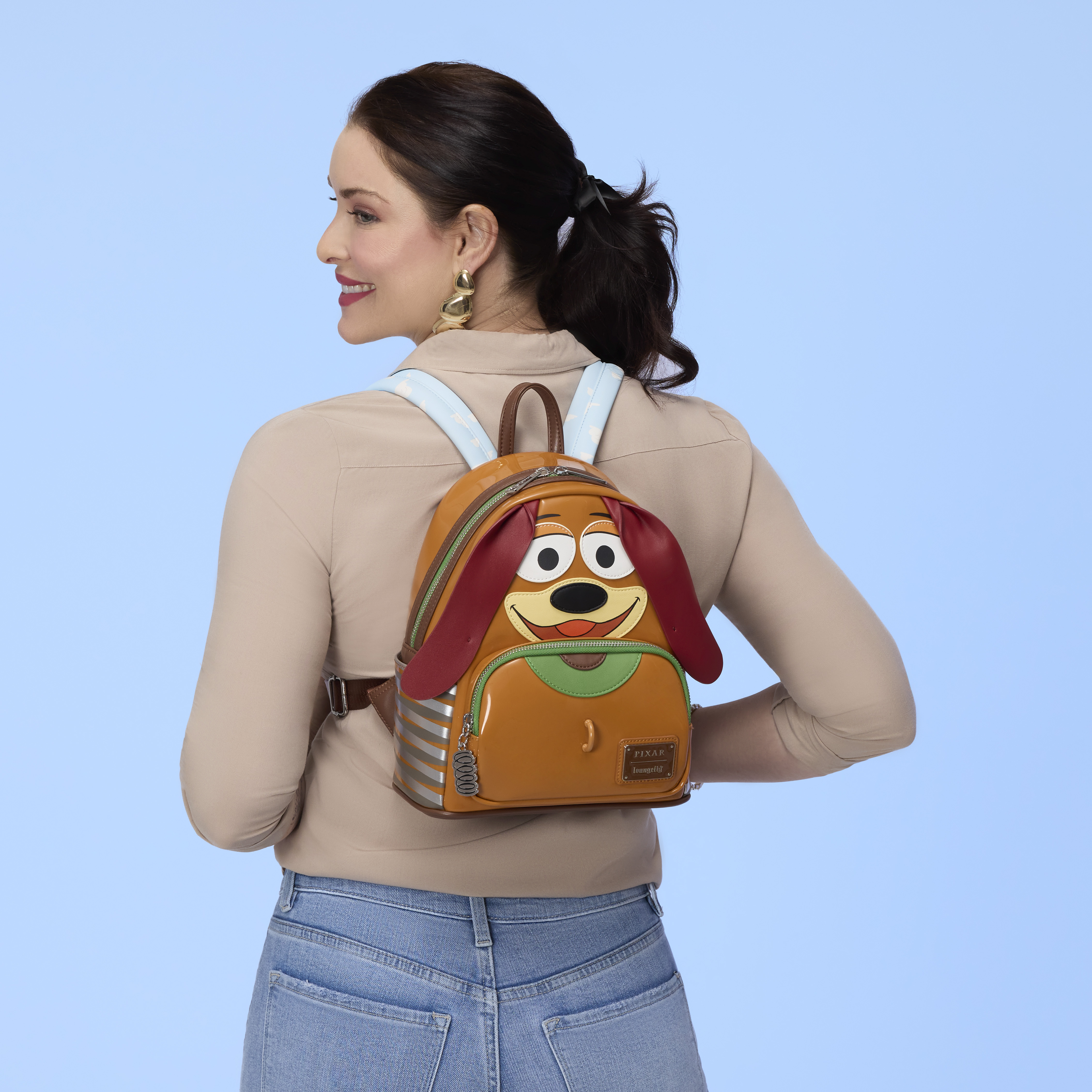 Toy Story Slinky Dog Cosplay Mini Backpack | Loungefly display picture 3