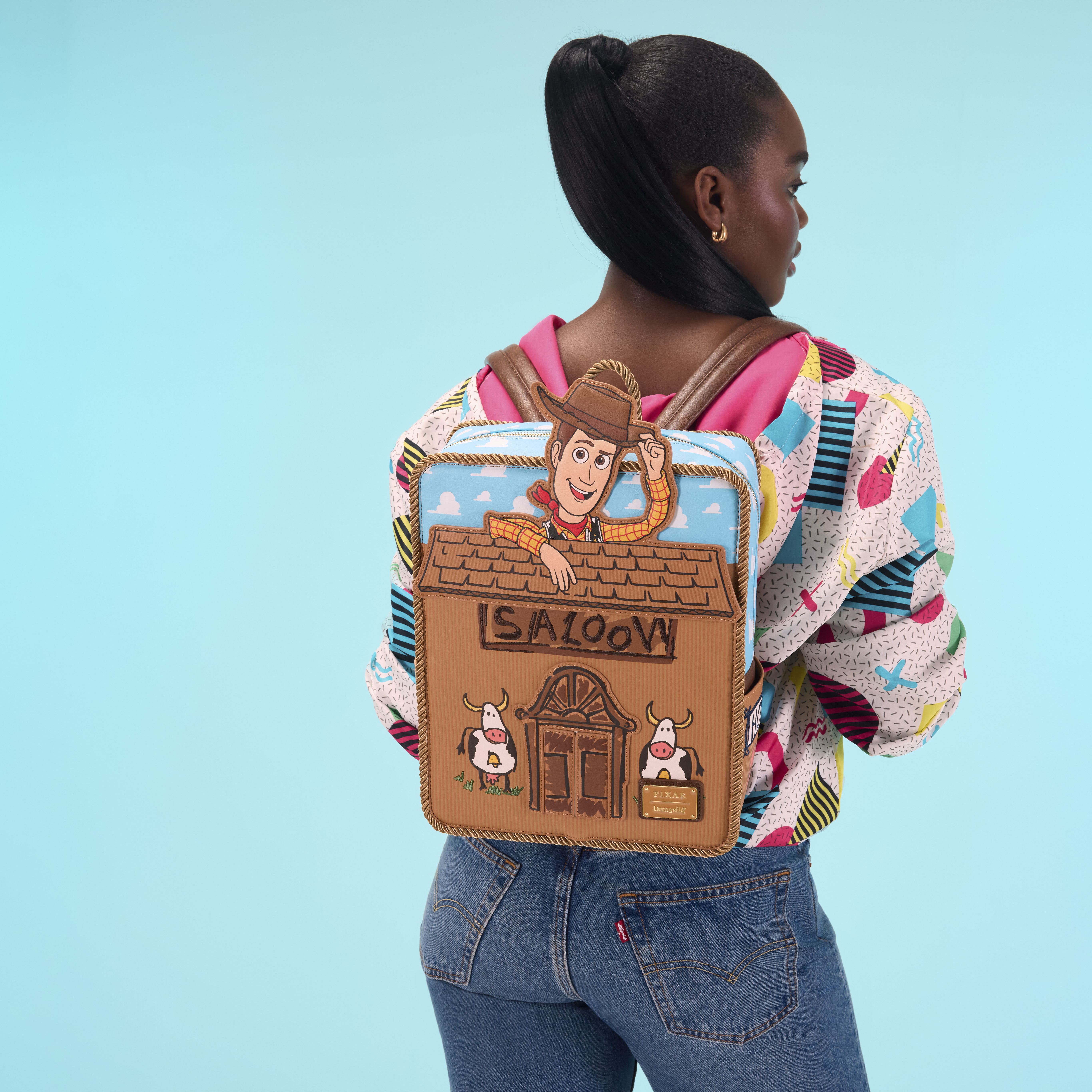 Toy Story 20th Anniversary Loungefly Backpack Amazon.com: Loungefly Pixar Moments Toy Story Jessie & Buzz  main image 2