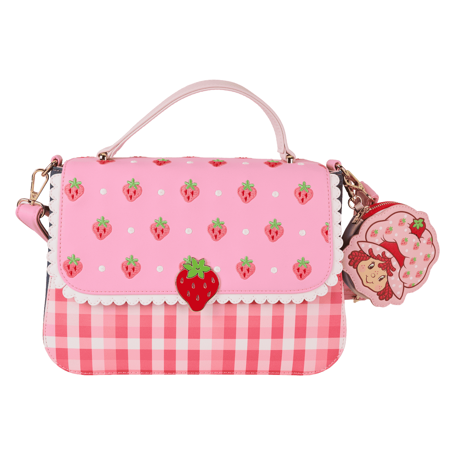 ★EMS★ CHECK STRING ECO BAGPINK Mini String Bag - Soft Pink