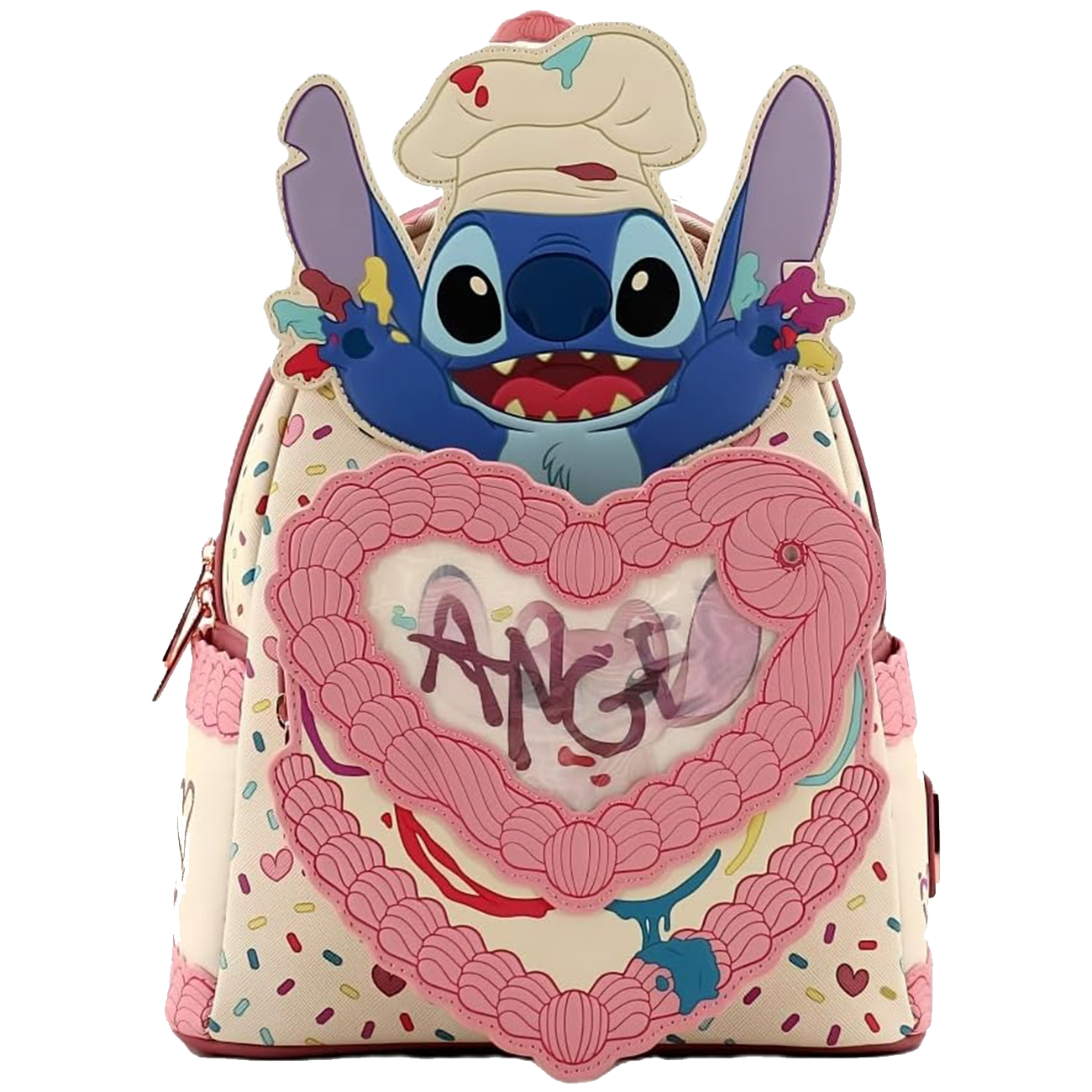 Loungefly Multicolor Lilo & Stitch Angel Cake Mini Backpack - Disney