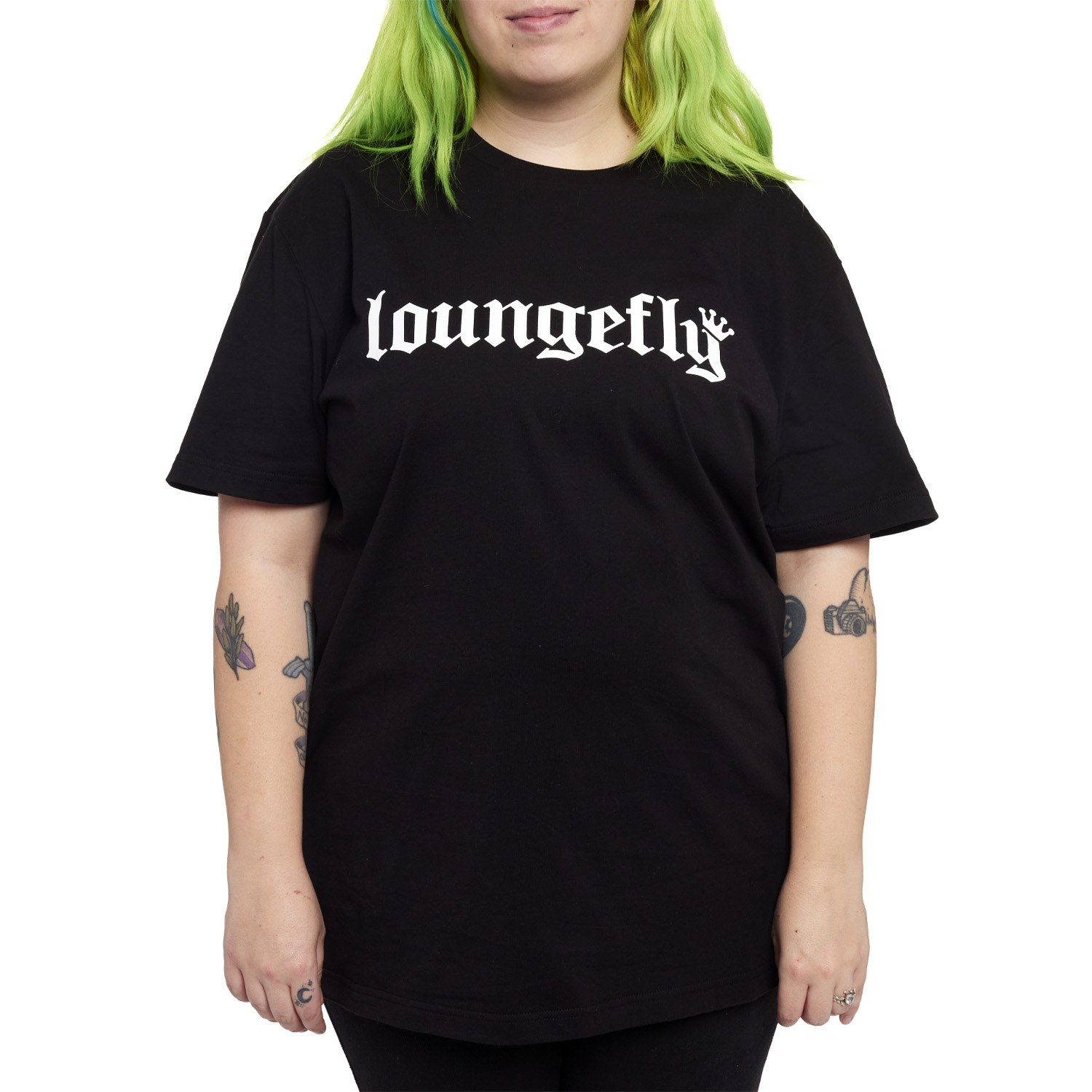 Buy Loungefly 25th Anniversary Logo Black Unisex Tee at Loungefly