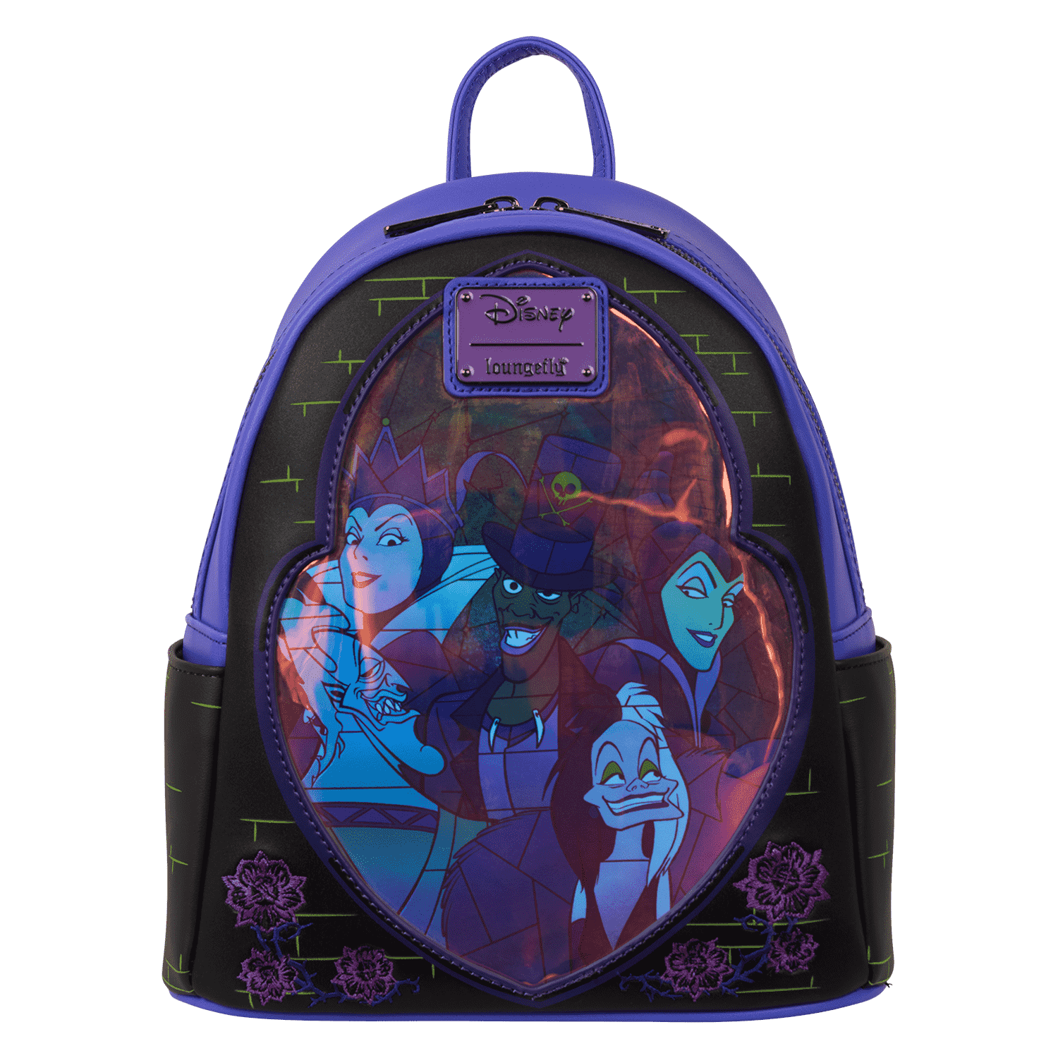 人気商品＆特価 LOUNGEFLY Disney ヴィランズ 紫の炎 リュック 人気商品＆特価 LOUNGEFLY Disney ヴィランズ 紫の炎 リュック