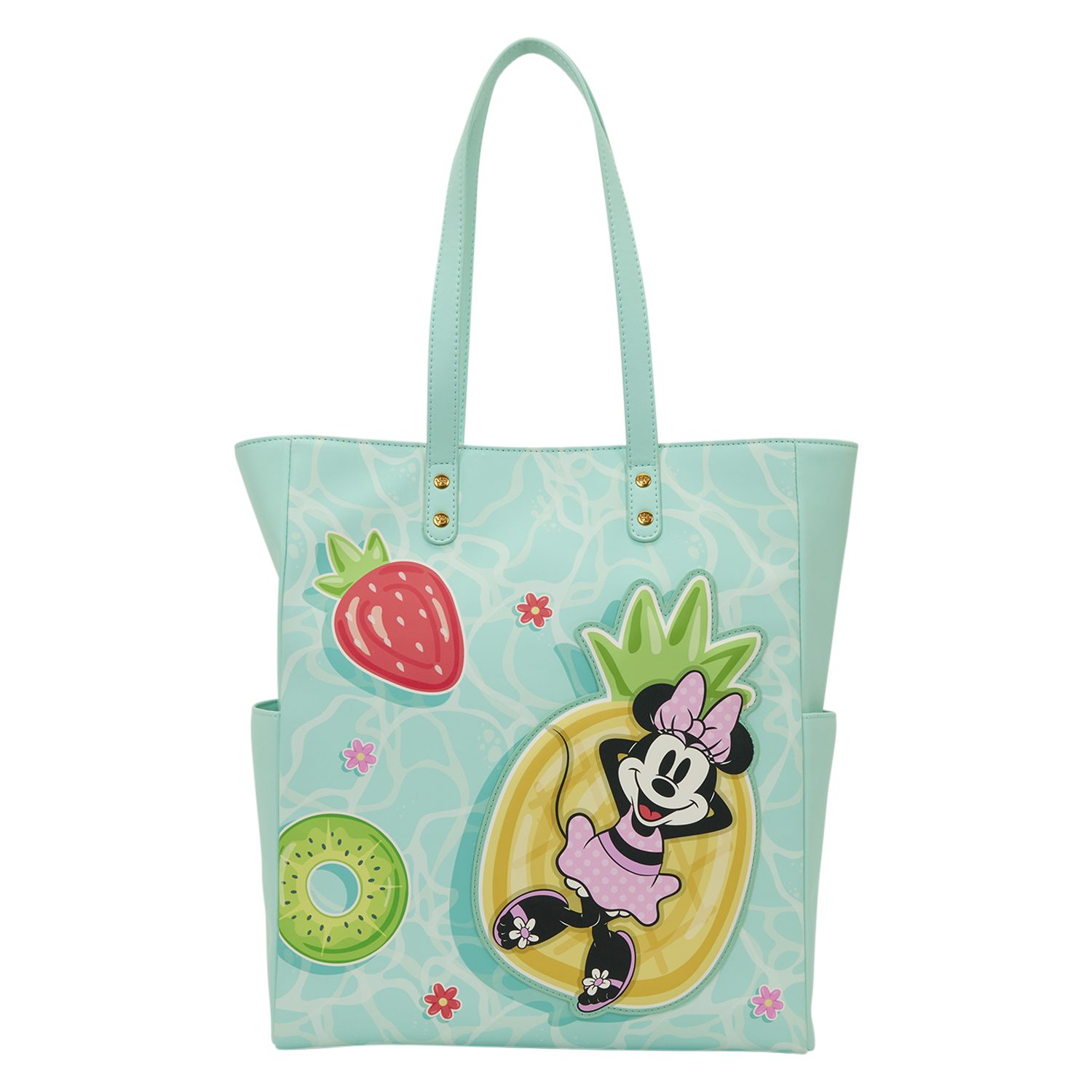 Loungefly Multicolor Mickey & Minnie Beach Fun Tote Bag