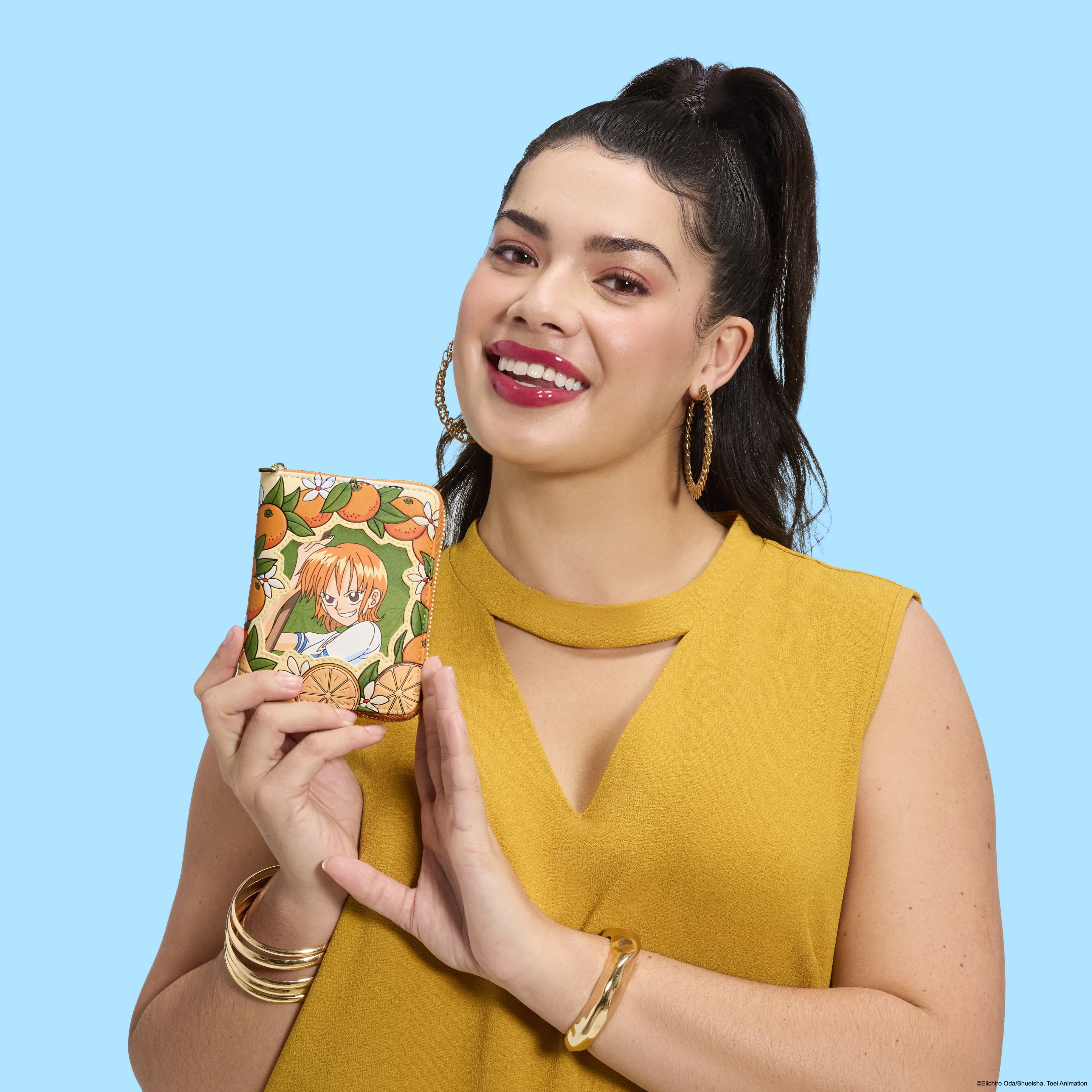 One Piece Exclusive Nami & Tangerines Zip Around Wallet | Loungefly