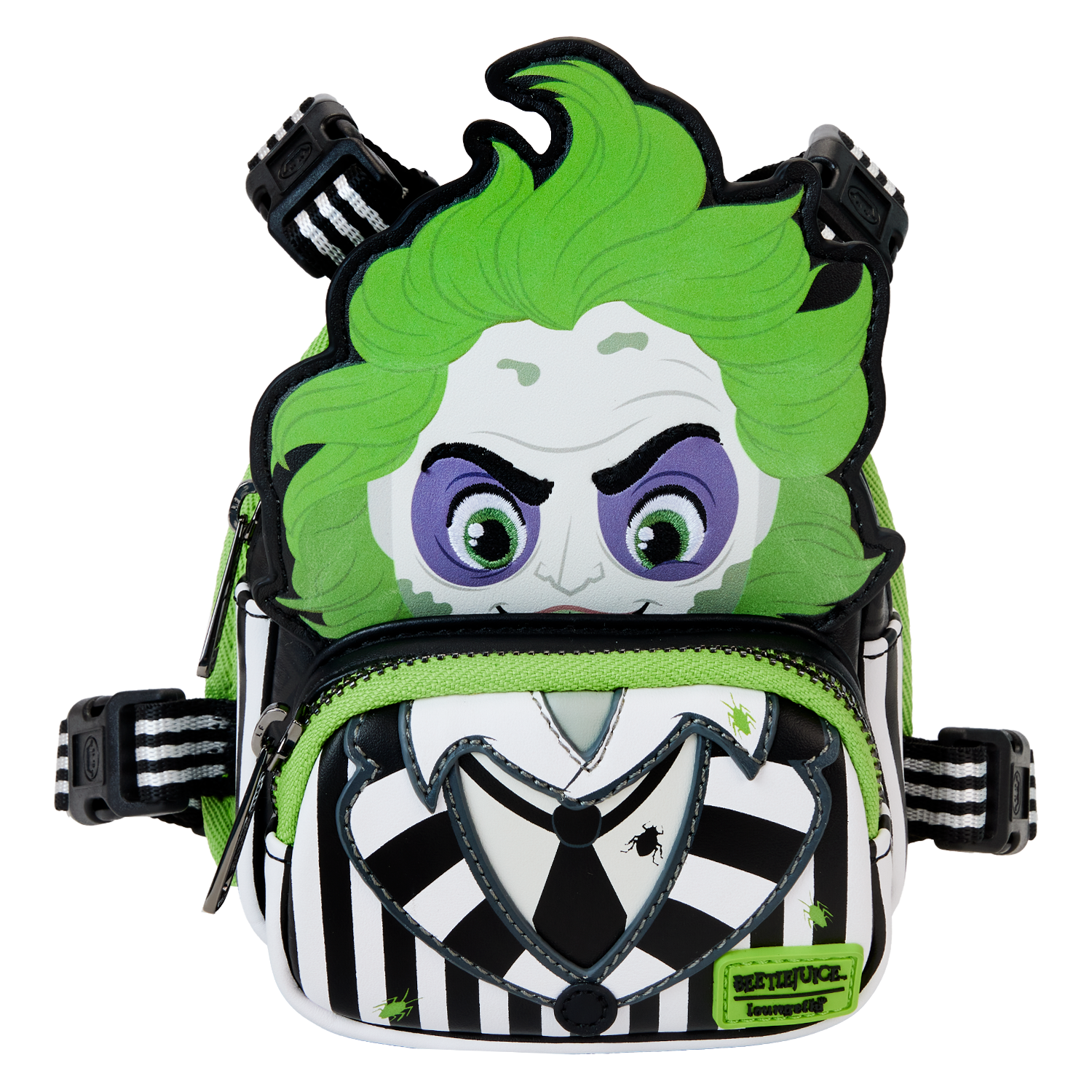 【Lounge Fly】Beetlejuice Icons Mini Backpack Loungefly BeetleJuice Icons Mini Backpack – Kawaii Gifts