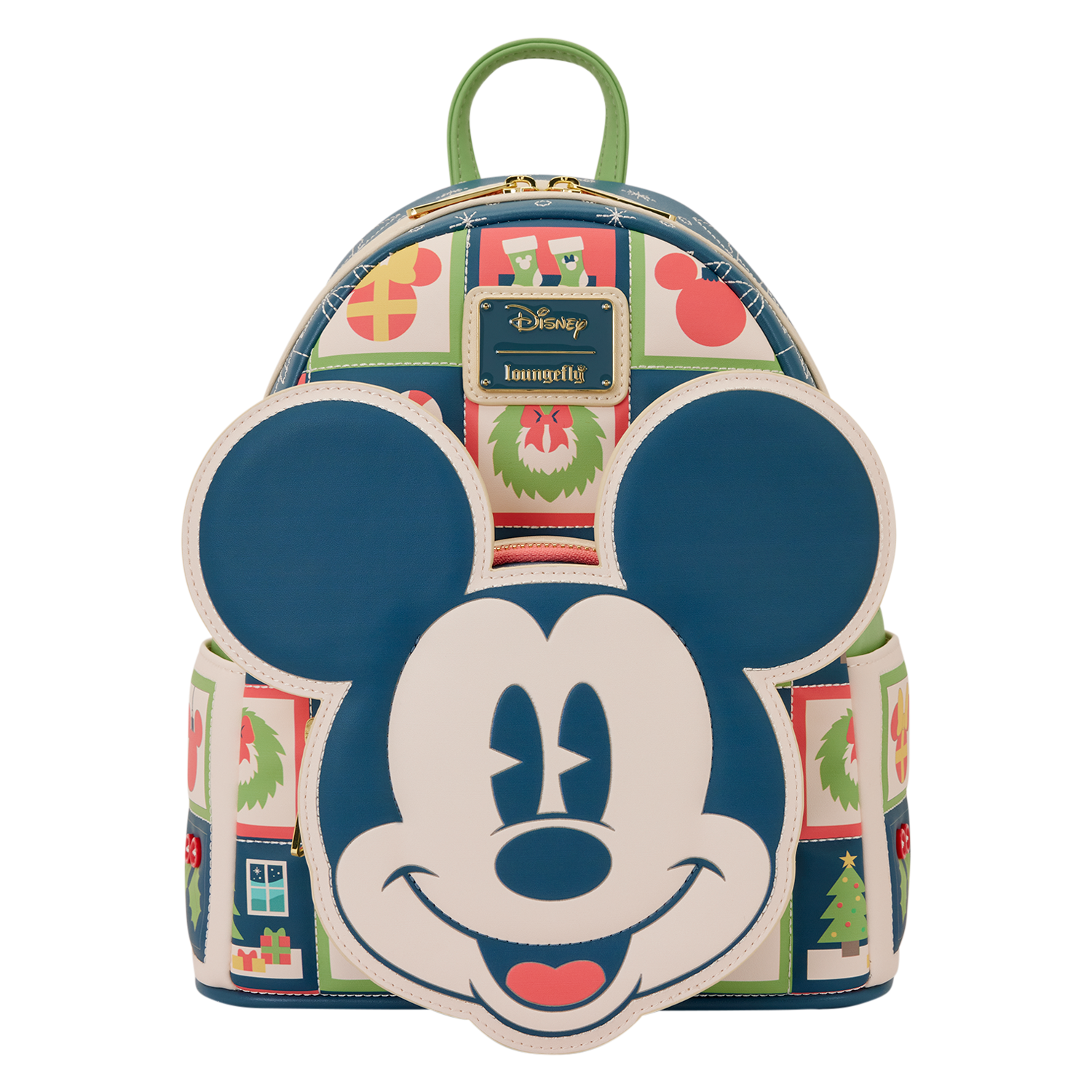 Loungefly Multicolor Mickey Mouse Holiday Mini Backpack