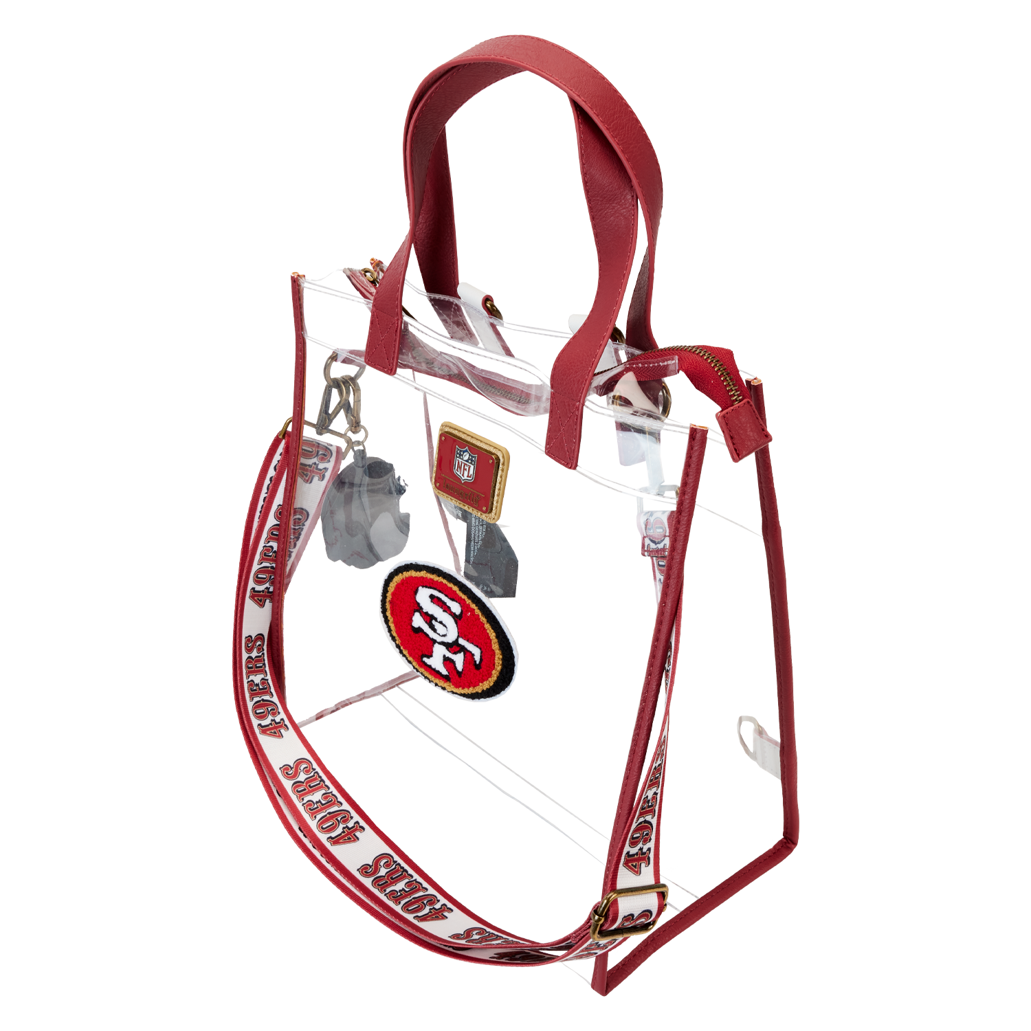 Buy NFL San Francisco 49ers Clear Convertible Backpack & Tote Stadium ...