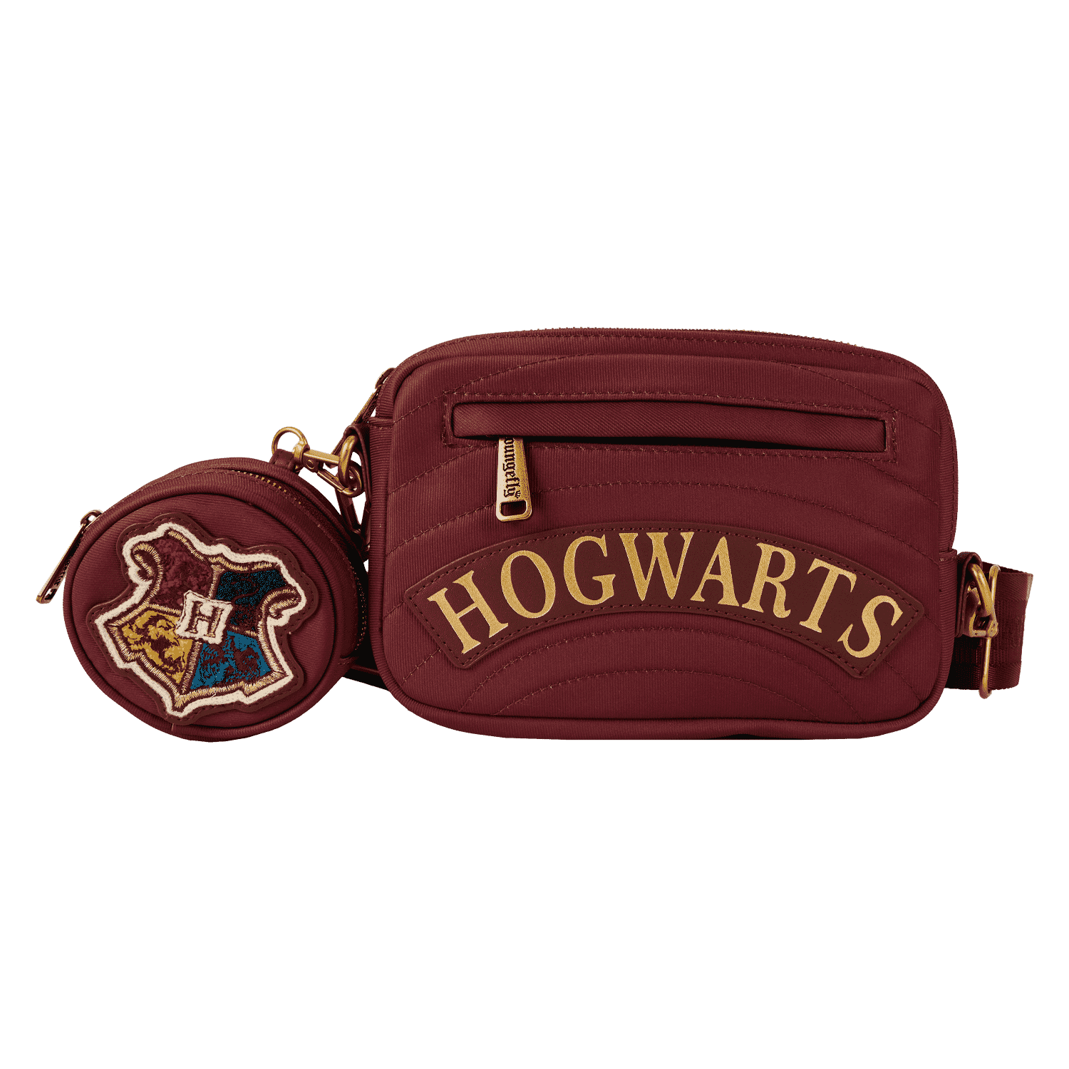 ★LOUNGEFLY★Harry Potter Crossbody Bag Harry Potter Hogwarts House Canvas Sling Crossbody Bag with