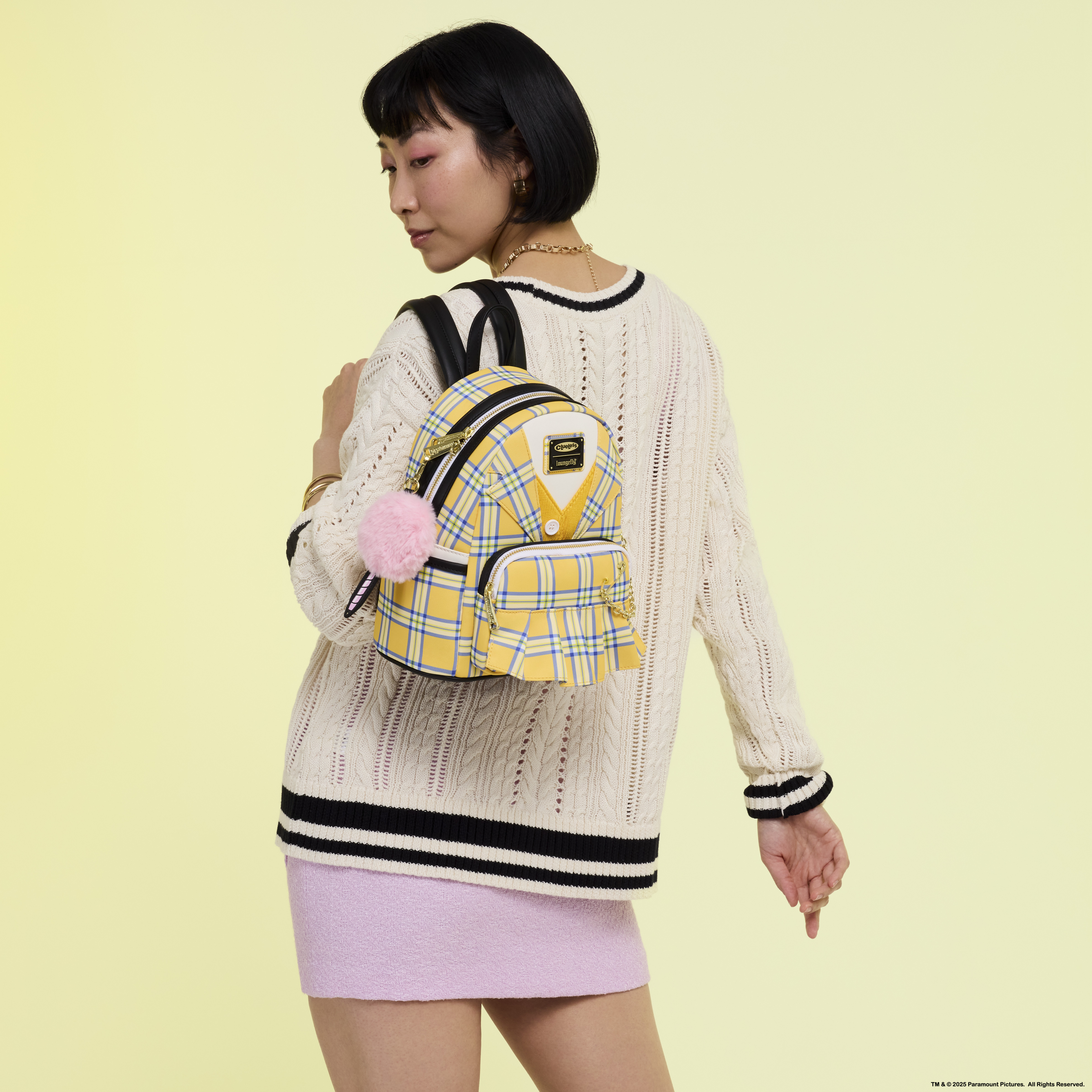 Cher Horowitz White Furry Backpack Adult Clueless Cher Red Dress Costume  Clueless Costumes Adult Womens XS